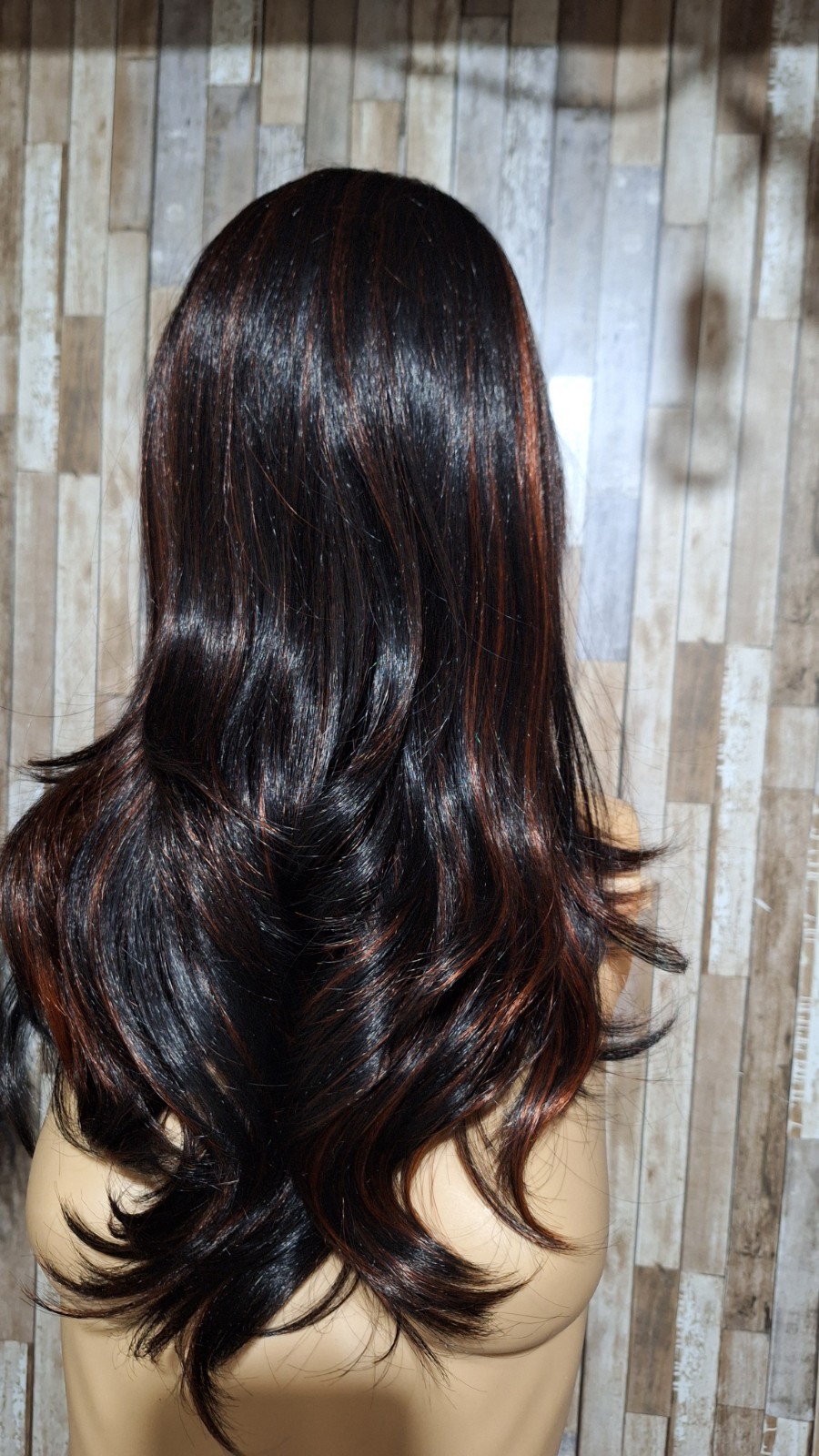 Human Hair Blend Wig. 26 Inches Long
