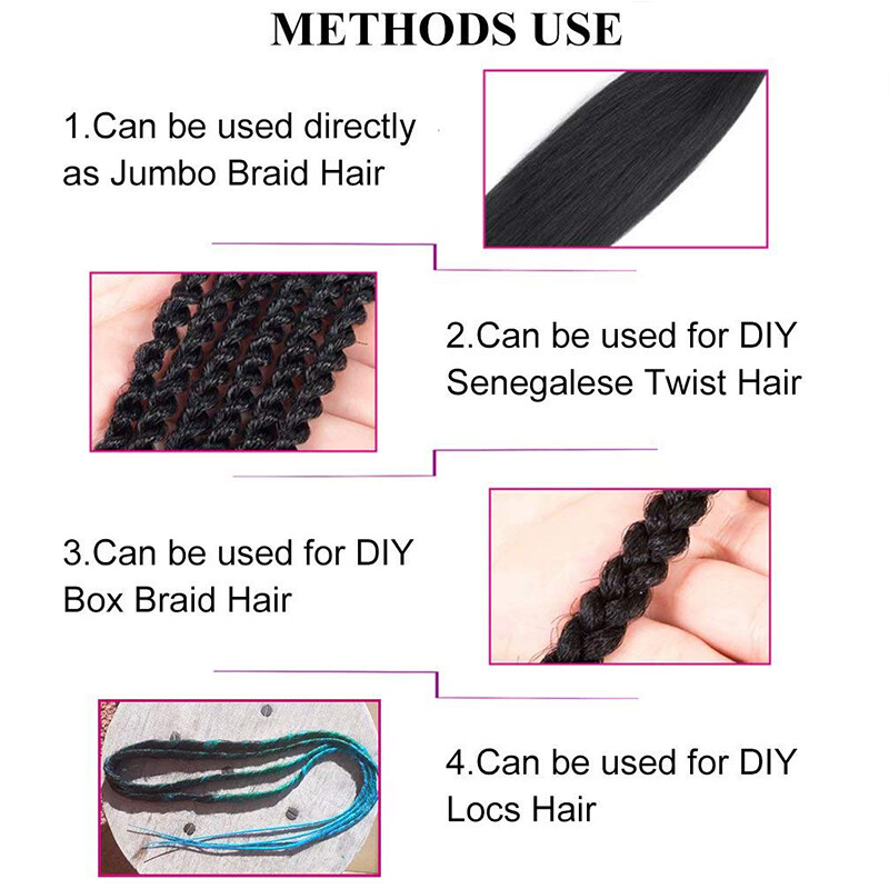 XPression Ultra Braid 100% Kanekalons Braiding Pre-Stretched Perm Hair Extension