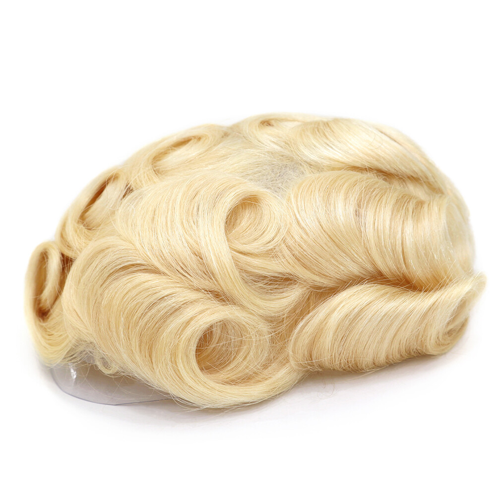 Mens Hair Replacement Ultra Thin Skin Toupee All Colors Hairpieces PU System Wig