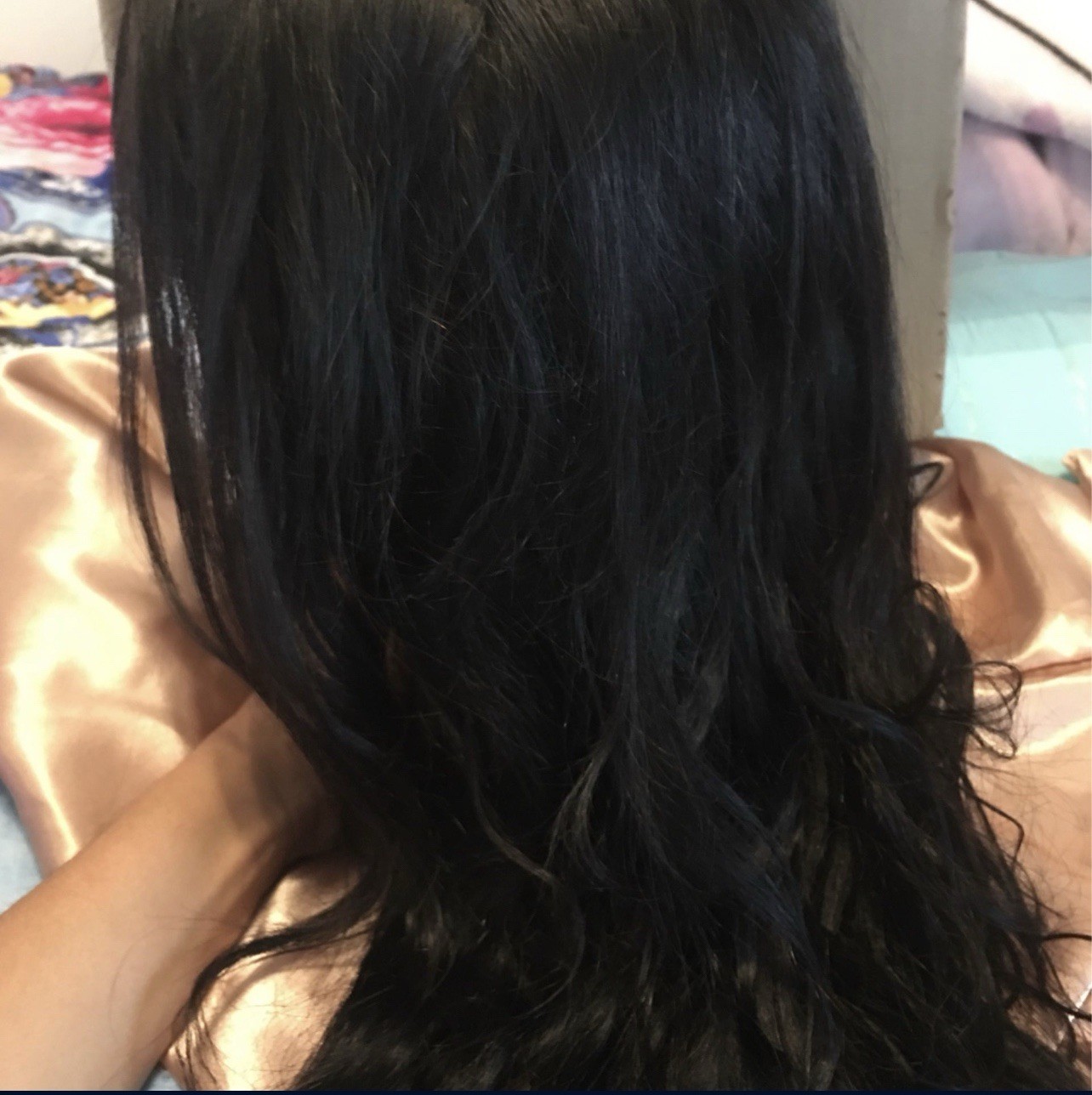 Glueless Natural Soft Wavy Wig with Clips & strap