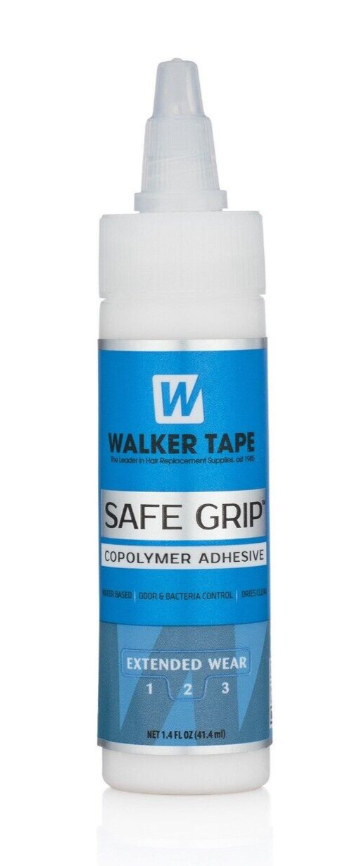 Walker Tape Safe Grip Copolymer Adhesive 1.4oz Lace Wig Waterproof Glue.