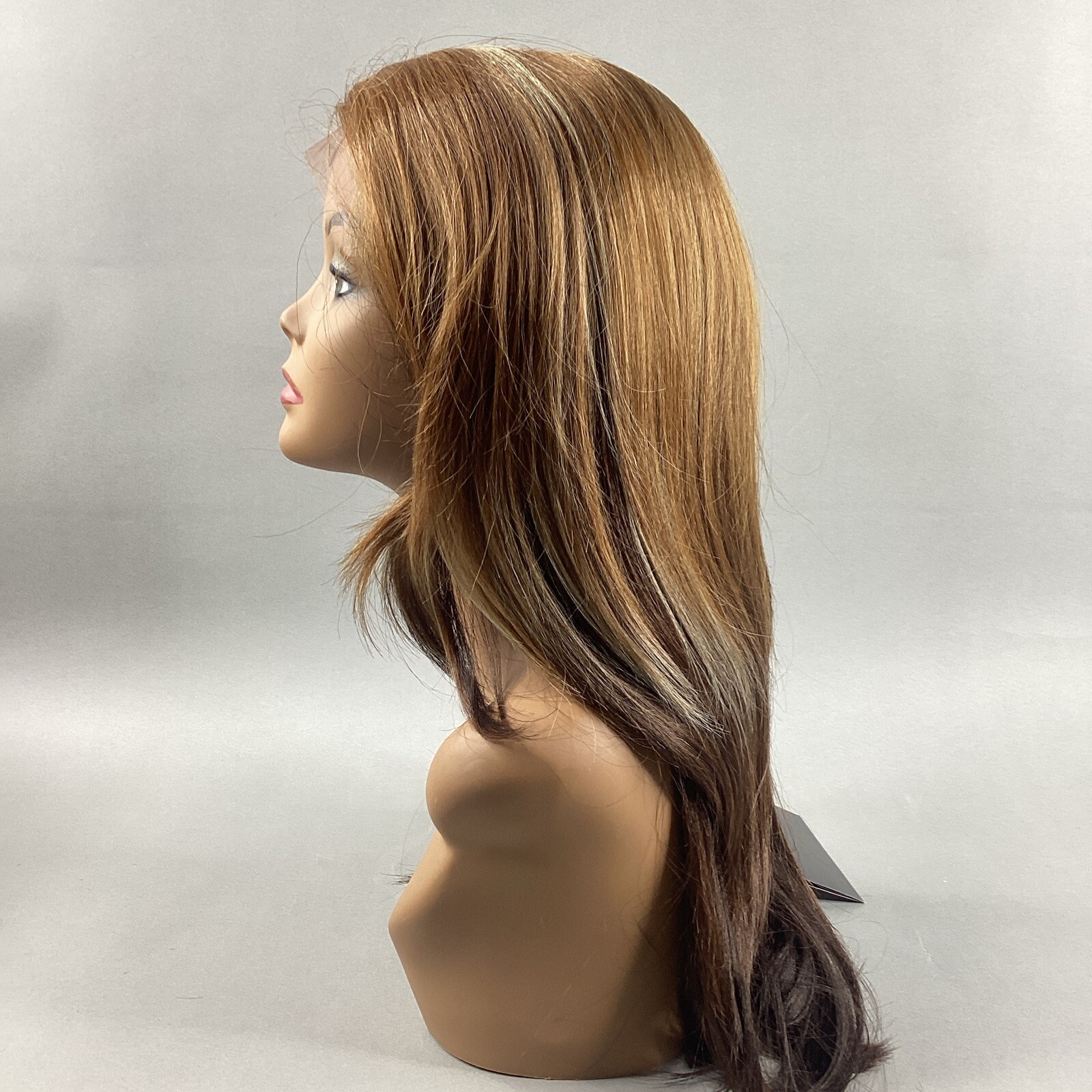LW-Juliet Straight #D4326 Brown Blonde Remi Quality Lace Wig Curl Safe
