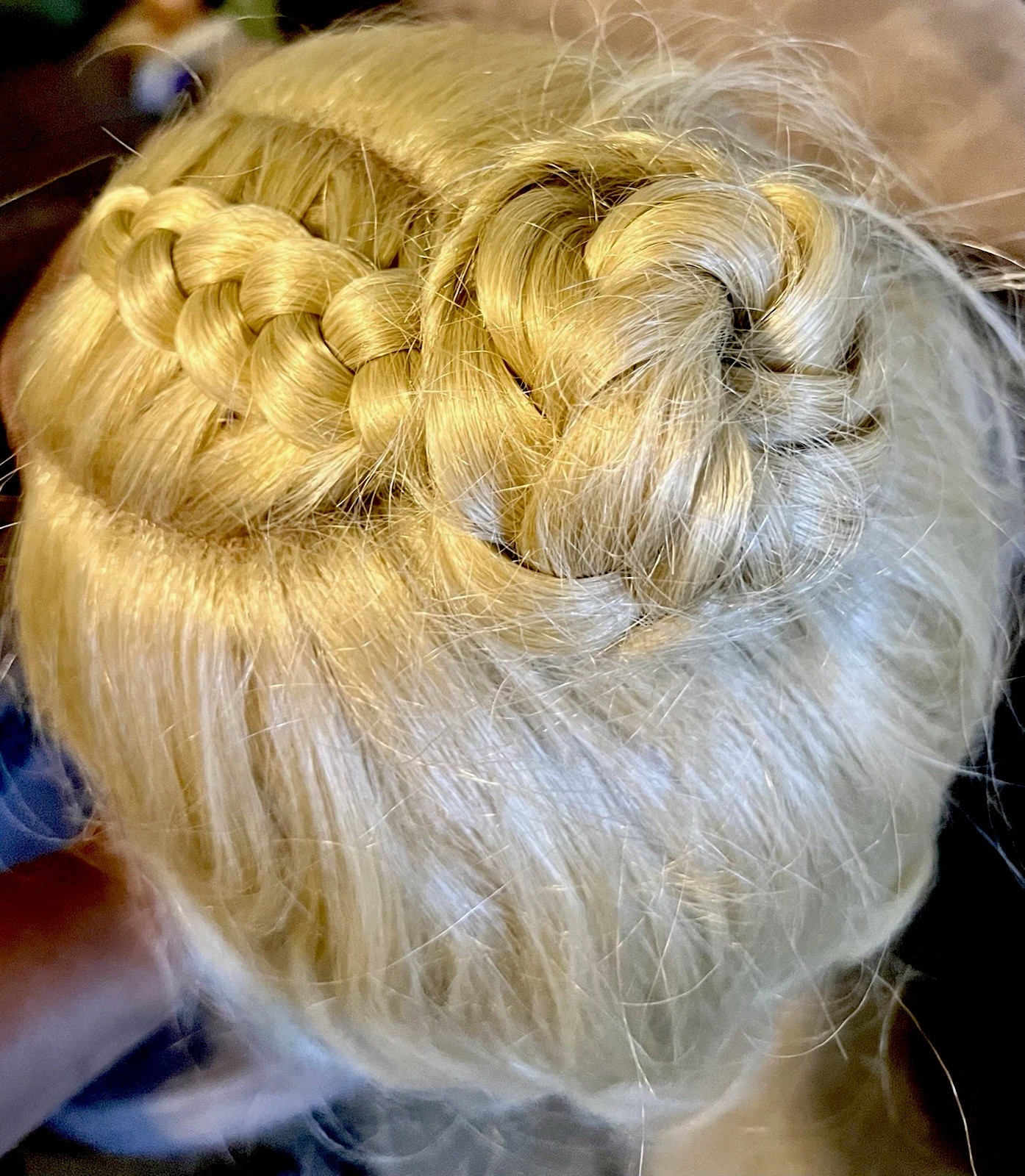LACE FRONT WIG LONG W/VIKING BRAID BLONDE #615 BODY WAVE HEAT OK BRAND NEW