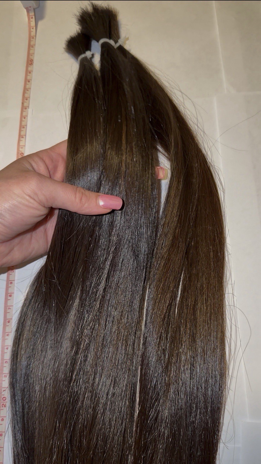 Slavic Human Hair Ponytail 21” 76g Remy Thick Dark Brown Wrap Around Soft