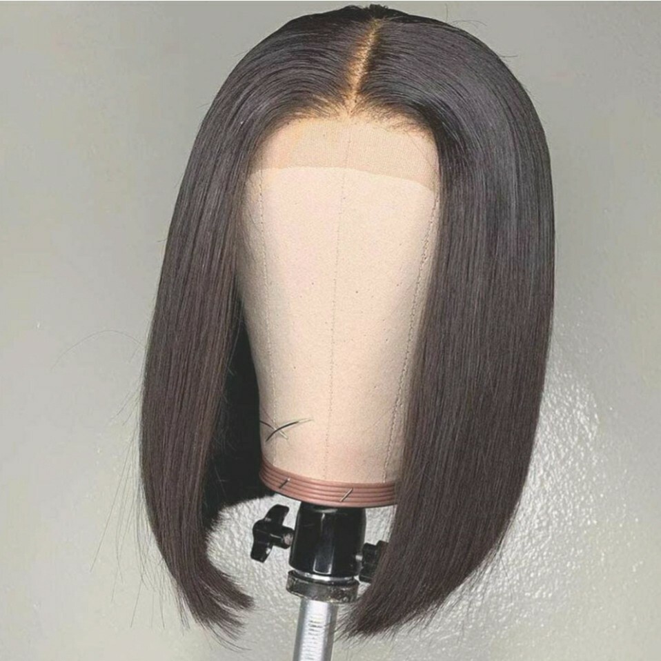 Human Hair Bob Wigs 4×4 Lace Closure Wig Short Wigs 10 Inches
