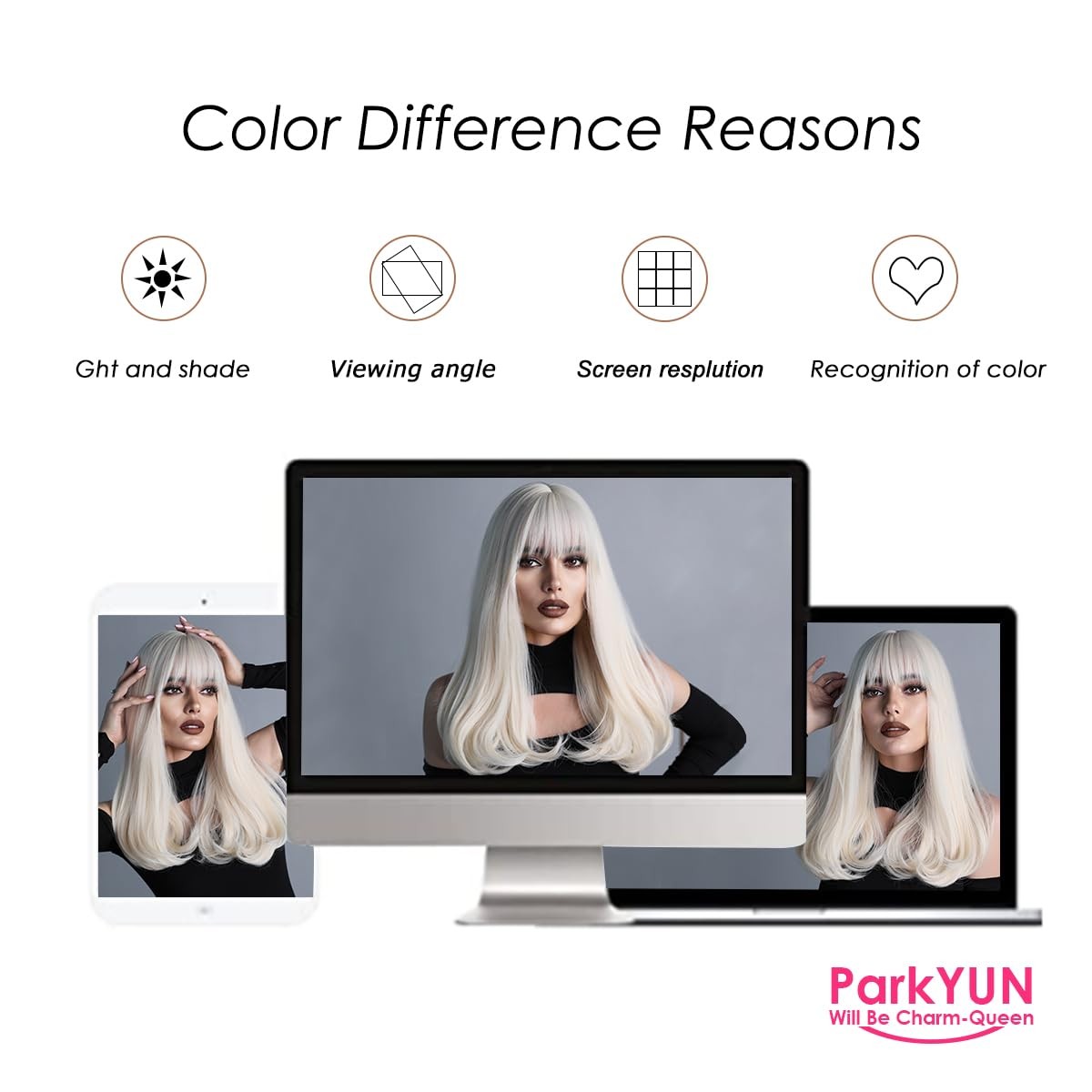 Long Platinum Blonde Wigs for Women Synthetic Glueless Realistic Straight Blo…