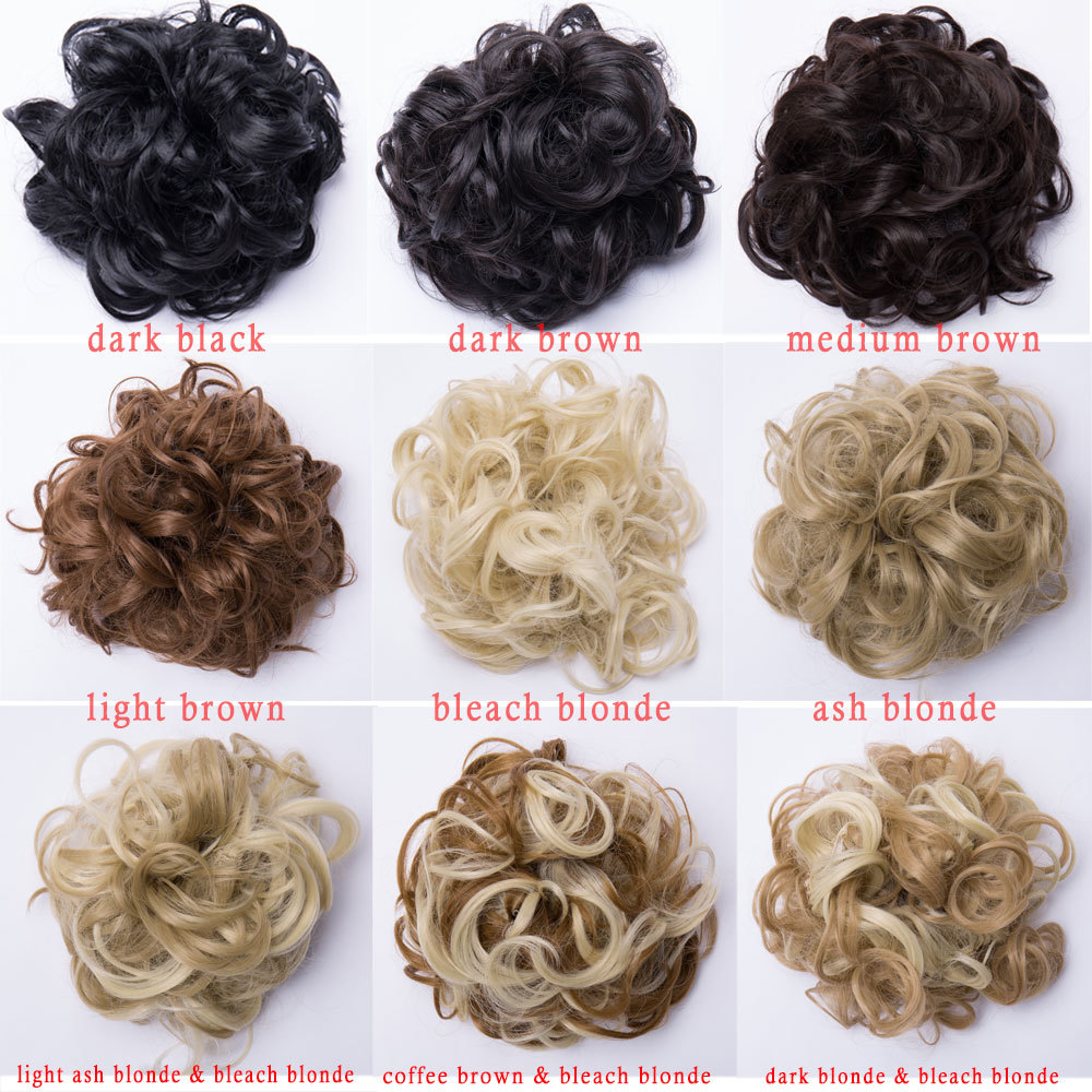 Messy Bun Hair Piece Wrap on Updo Scrunchie Hair Extension Long as Human hair US