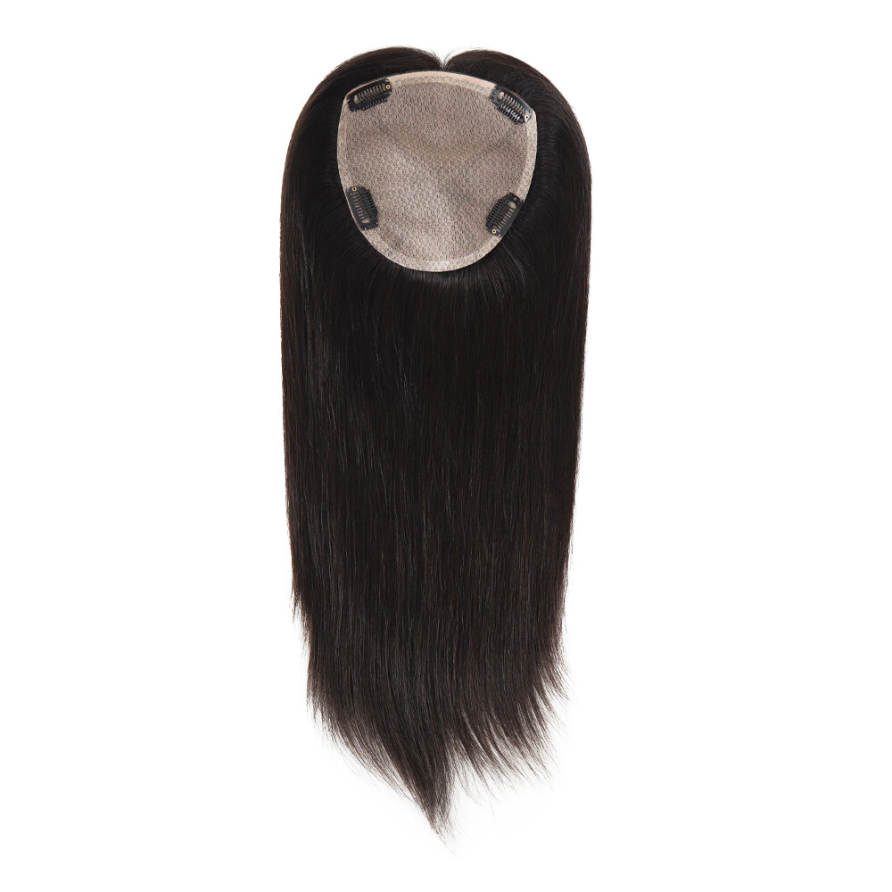 Silk Top Topper Women Human Cuticle Remy Hair Natural Black Hair Top Pieces SP83