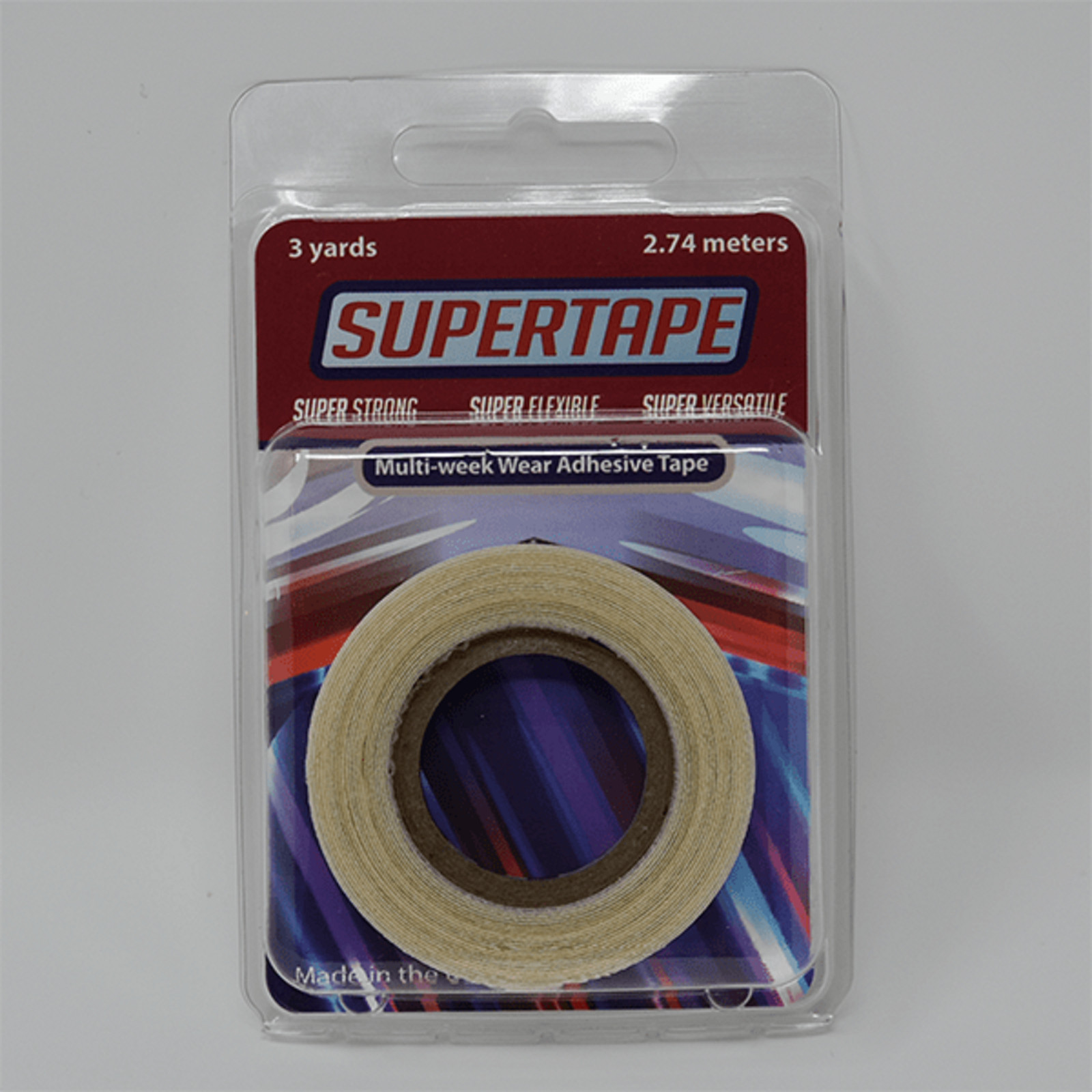SuperTape Tape 1/2″ x 3 yds Tape Roll long-lasting bonding adhesive,lace wig,NEW
