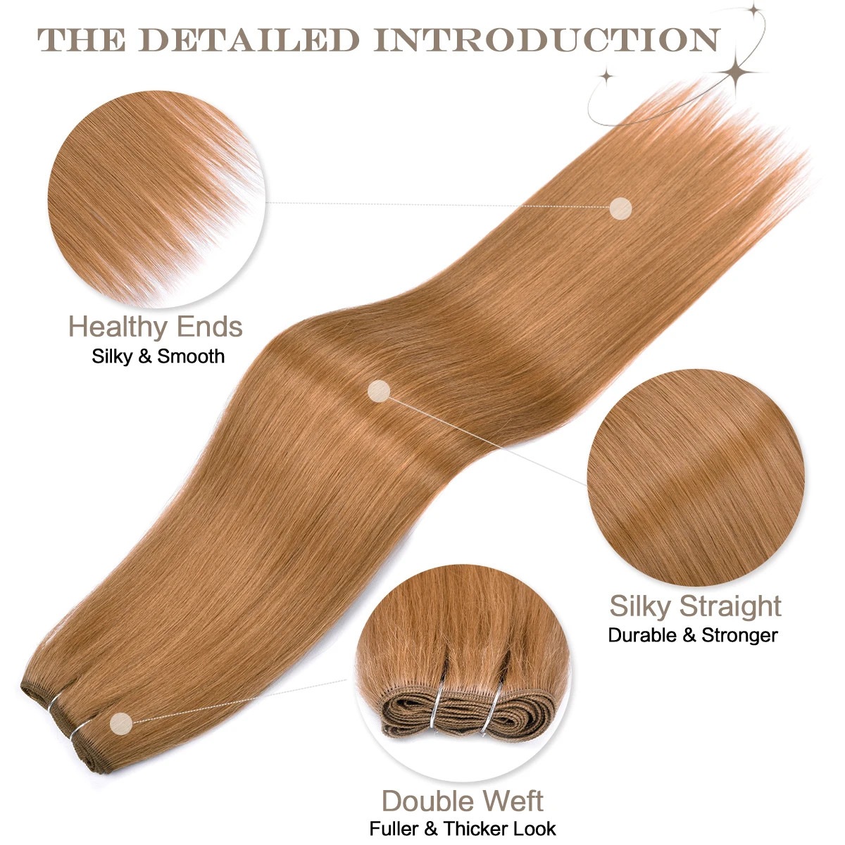 High Temperature Ombre Blonde 22-26 Inch 150g Soft Bio Straight Synthetic Hair