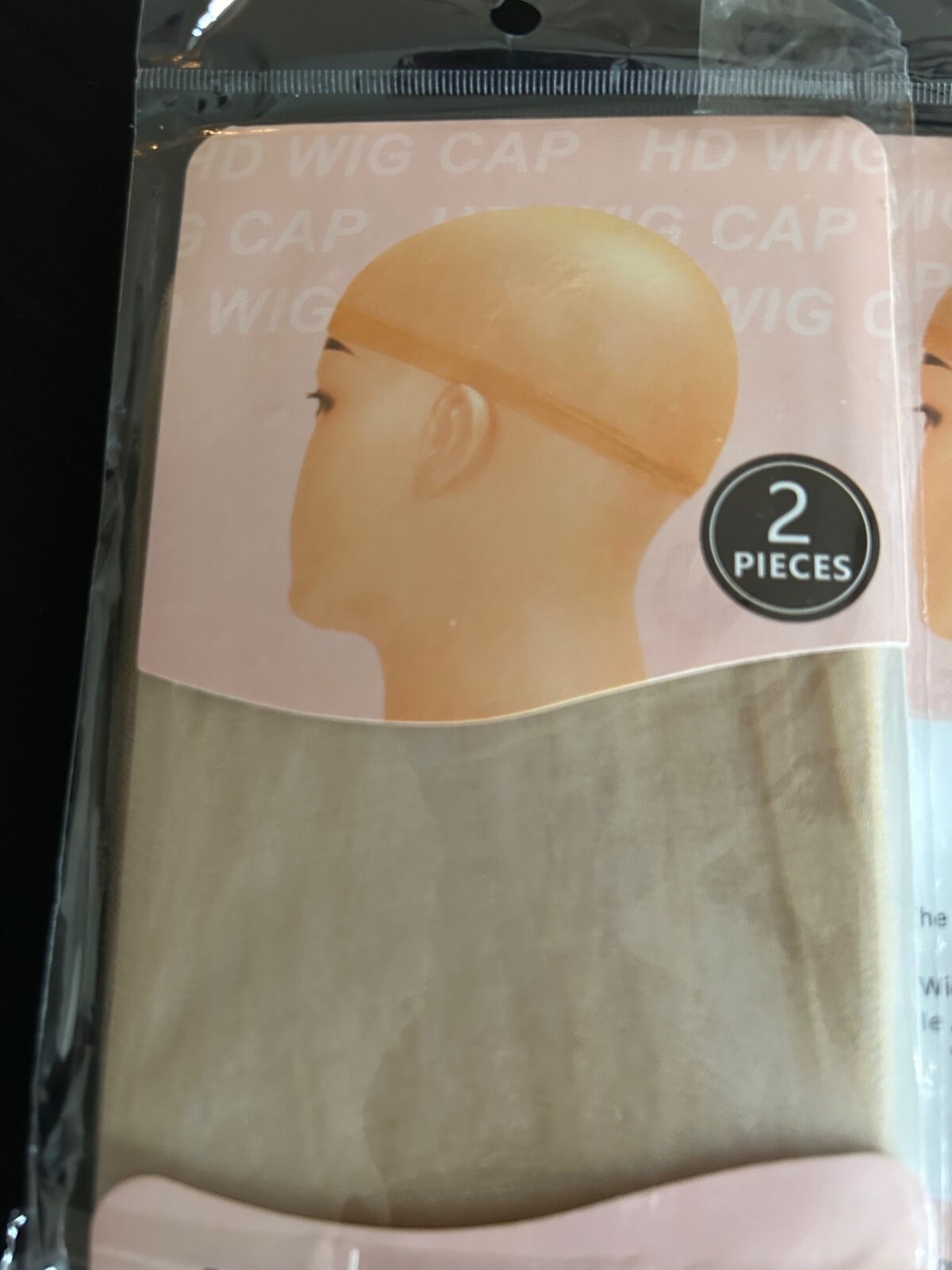 Wig Cap 2-Piece Set Ultra Stretch Breathable Reusable Bald Cap Method One Size