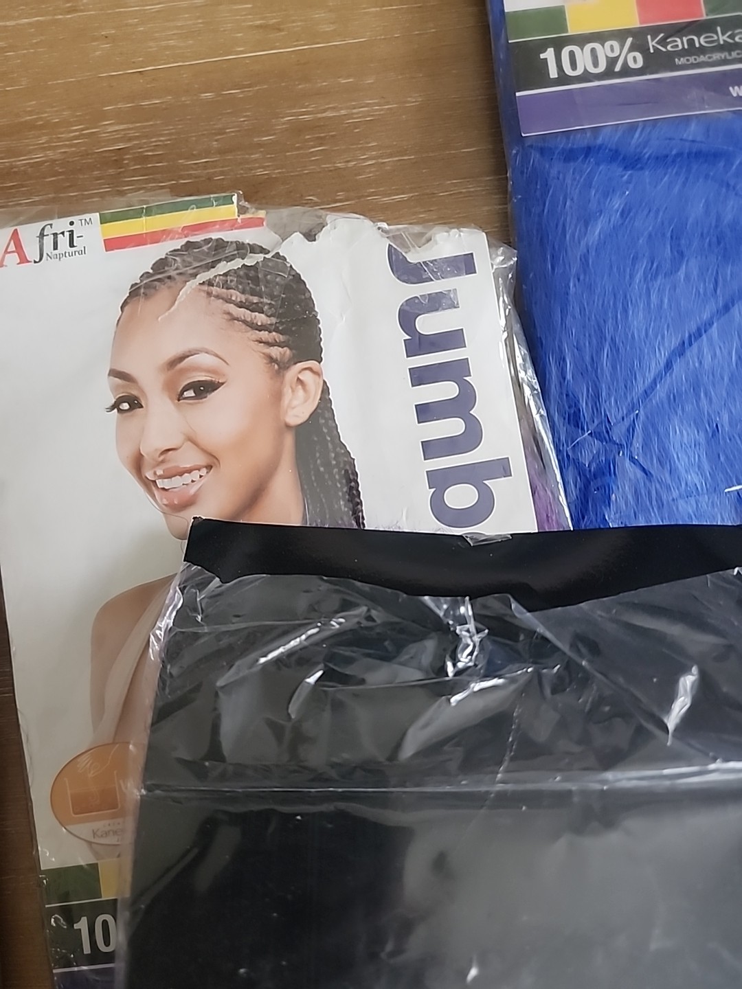 Jumbo Braid Synthetic Braid 100% Kanekalon48″ 3purple 2 Blue Hair Afri Naptural