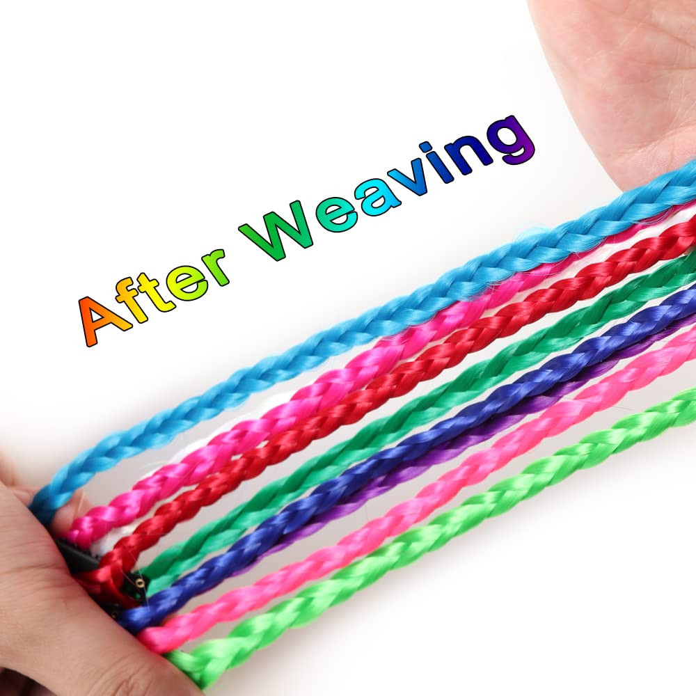 26 Packs Colored Hair Extensions 20Inch Straight Multi-Colors Party Highlights C