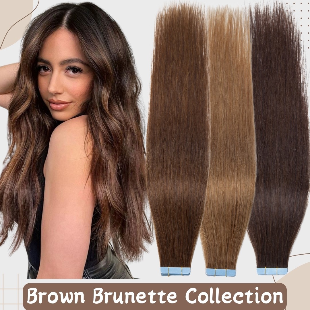 8inch-24inch Tape Skin Weft Extensions 100% Human Hair Extensions Remy Real AAAA