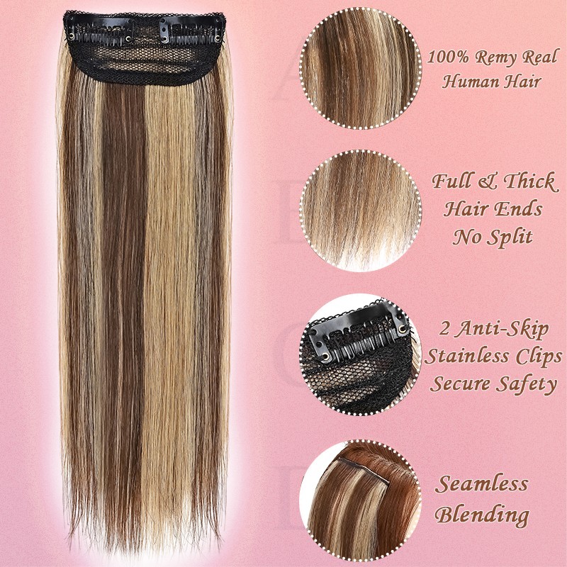 Real Remy Human Hair Extensions 6pcs Single Mini Clip in 10 inch 12 inch 14 inch