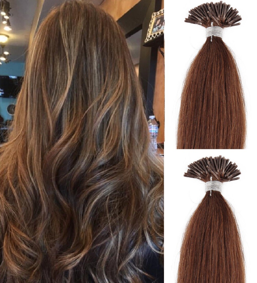 18″,22″ 100grs,125s,I Tip (Stick Tip) Fusion Remy Human Hair Extensions #6