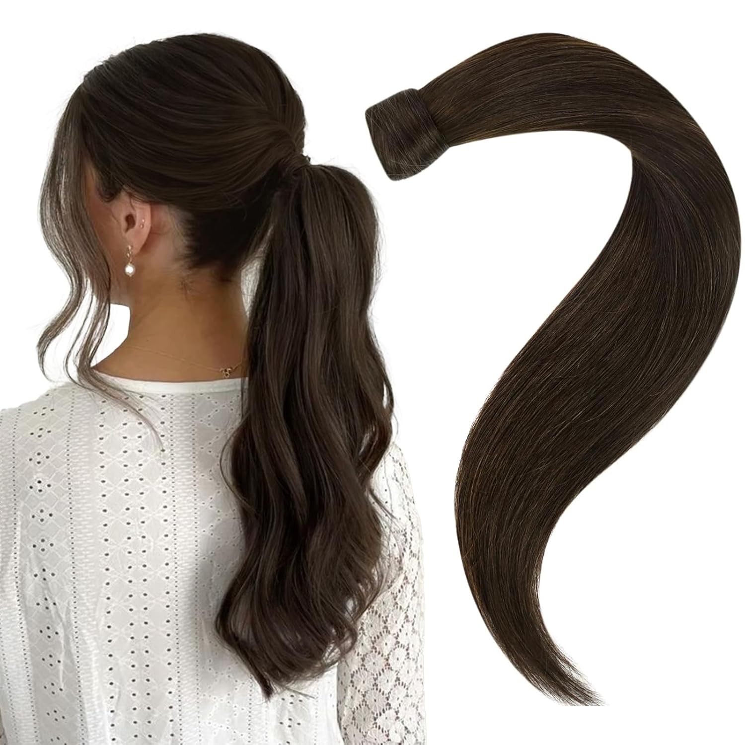 Easyouth PONYTAIL 12in #2 BROWN Hair Extensions – PY_2_12_70G4