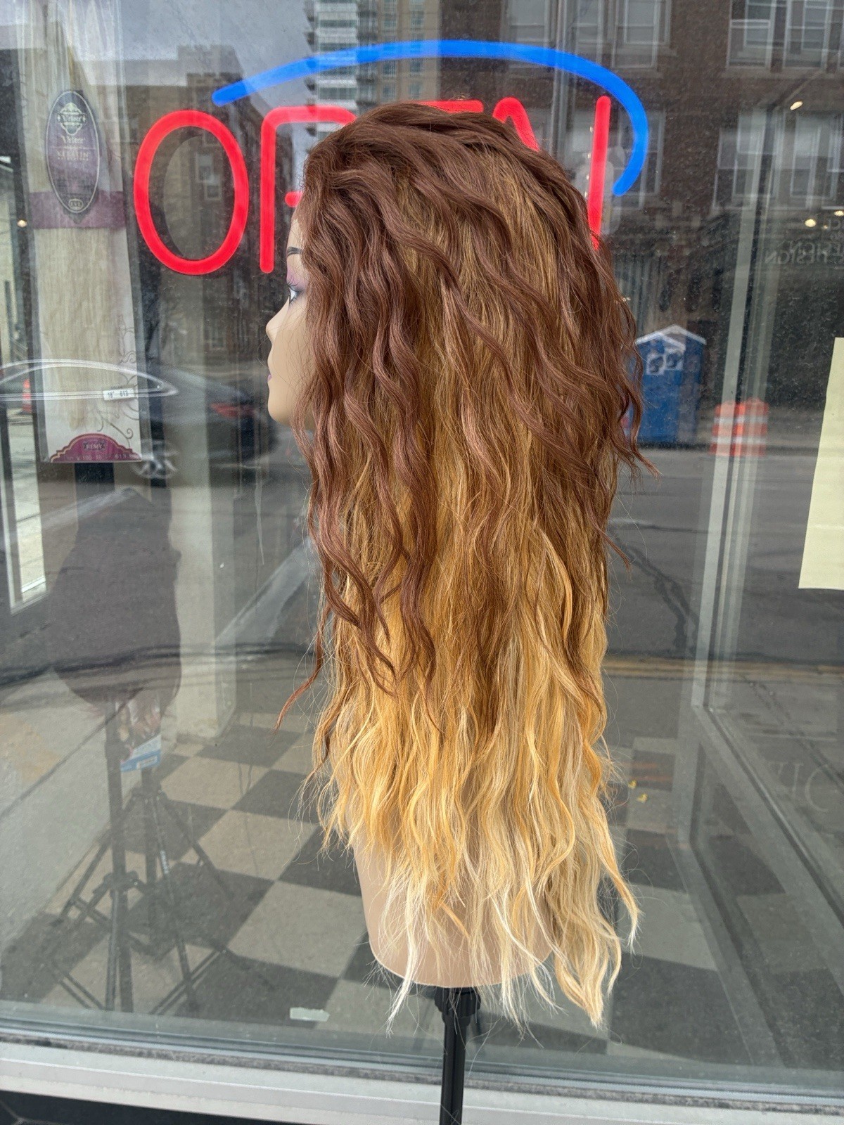 Free Part Swiss Lacefront Ombré Heat Resistant Wig Last One Available