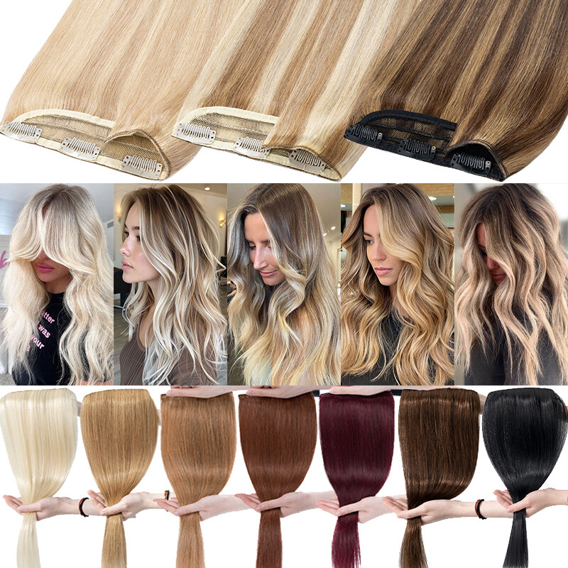 CLEARANCE One Piece Real Remy Human Hair Extensions Thick Clip in Full Head 1PCS