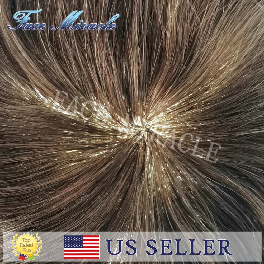All Poly Mens Toupee Human Hair Wig Units 0.1MM Thin Skin Toupee Hair System