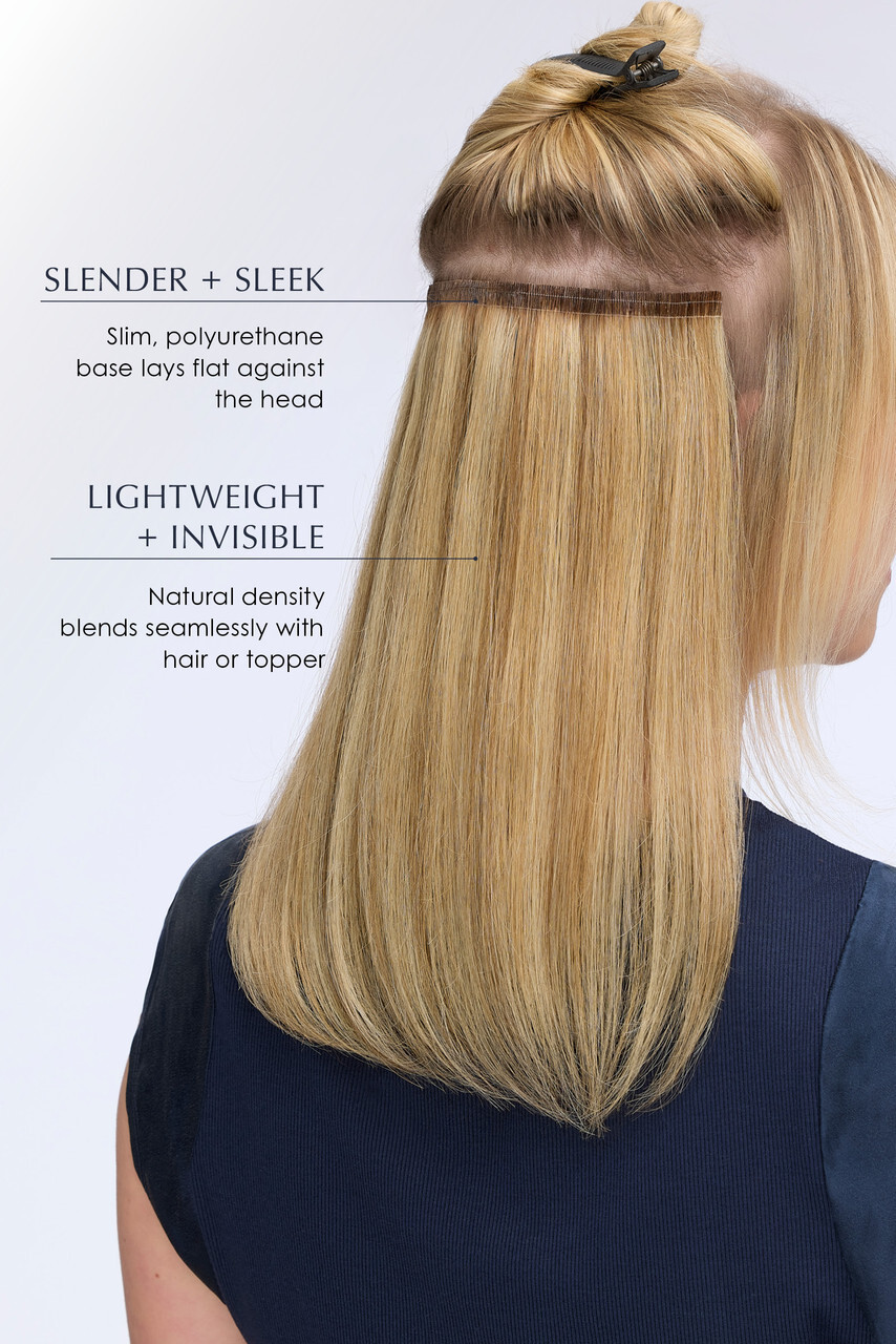 easiPIECES 8″ X 4″ Jon RenauMOST COLORS HUMAN HAIR REMY WIG PIECES