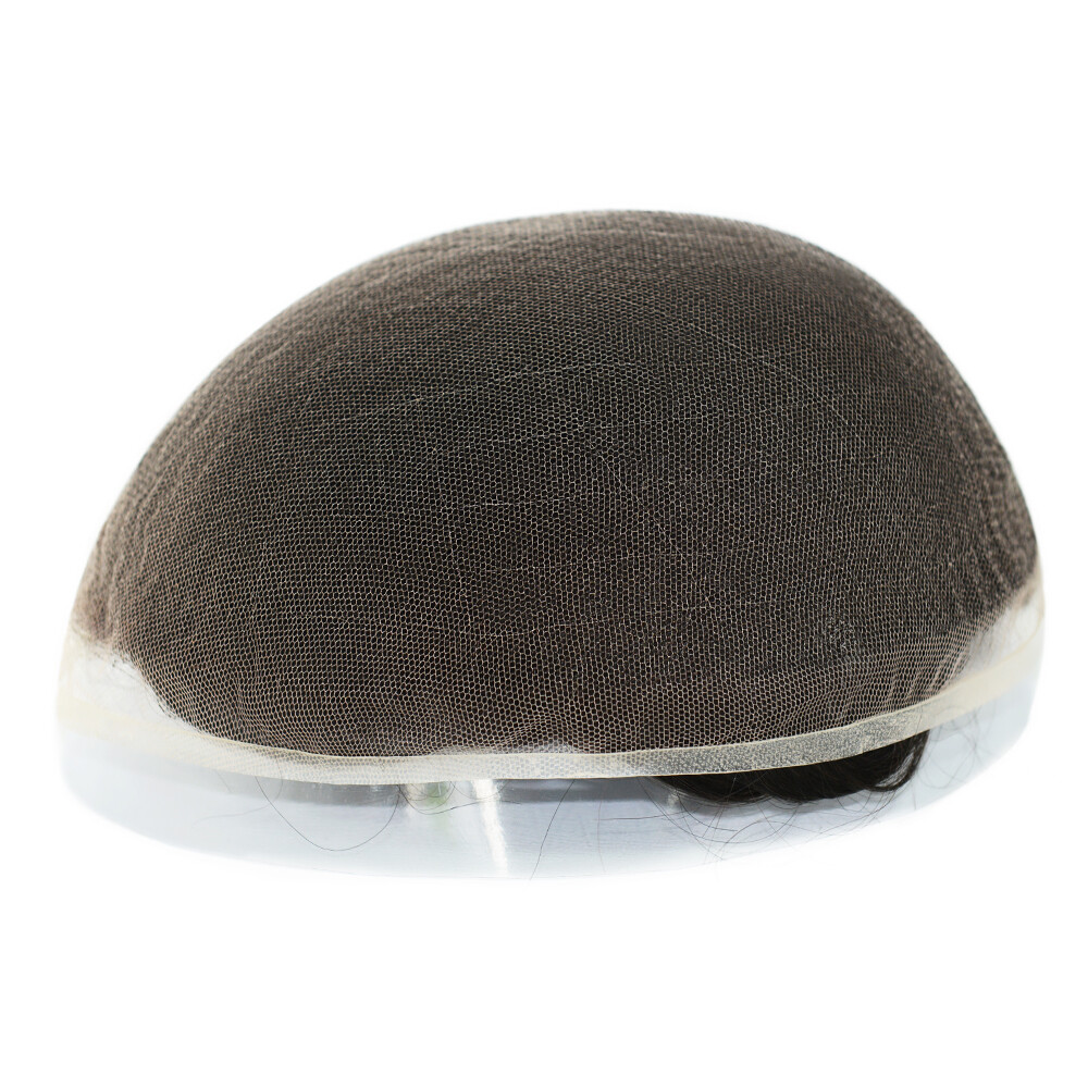 Toupee For Mens Human Hair Replecement System German Lace Gent Hairpieces 8×10”