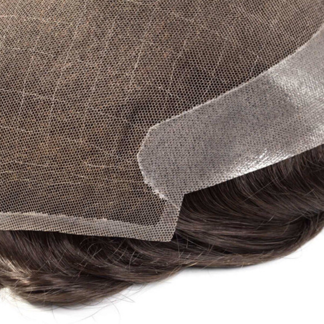 Superhairpieces M106 French Lace Poly Hair System 6×7.75” #2BASH $304 Retail