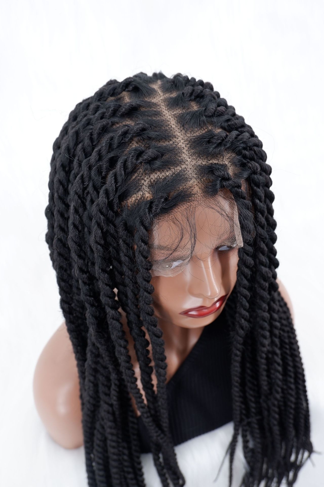 Knotless Braided Wig Full Lace Wigs Twist Braided Wig For Black Women Braids Wig