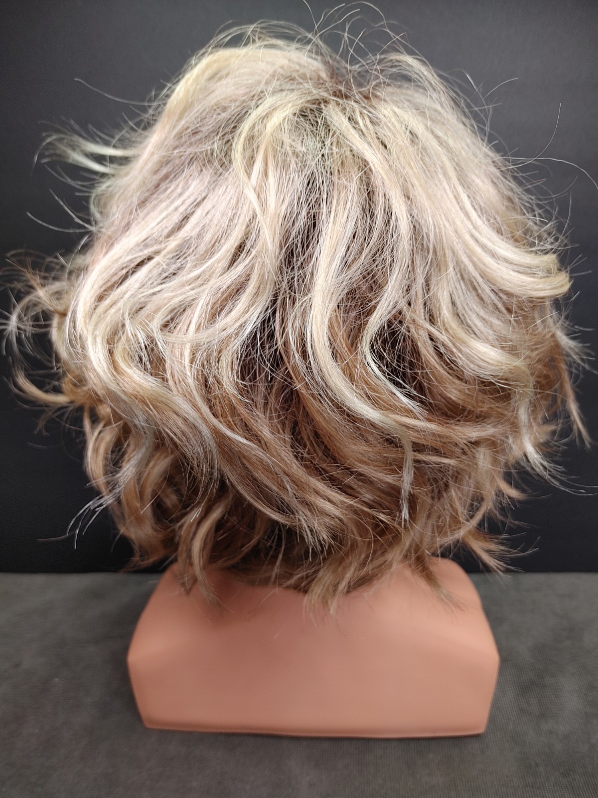 Envy Wig Blonde Rooted Tossled Wavy Curls Synthetic Average