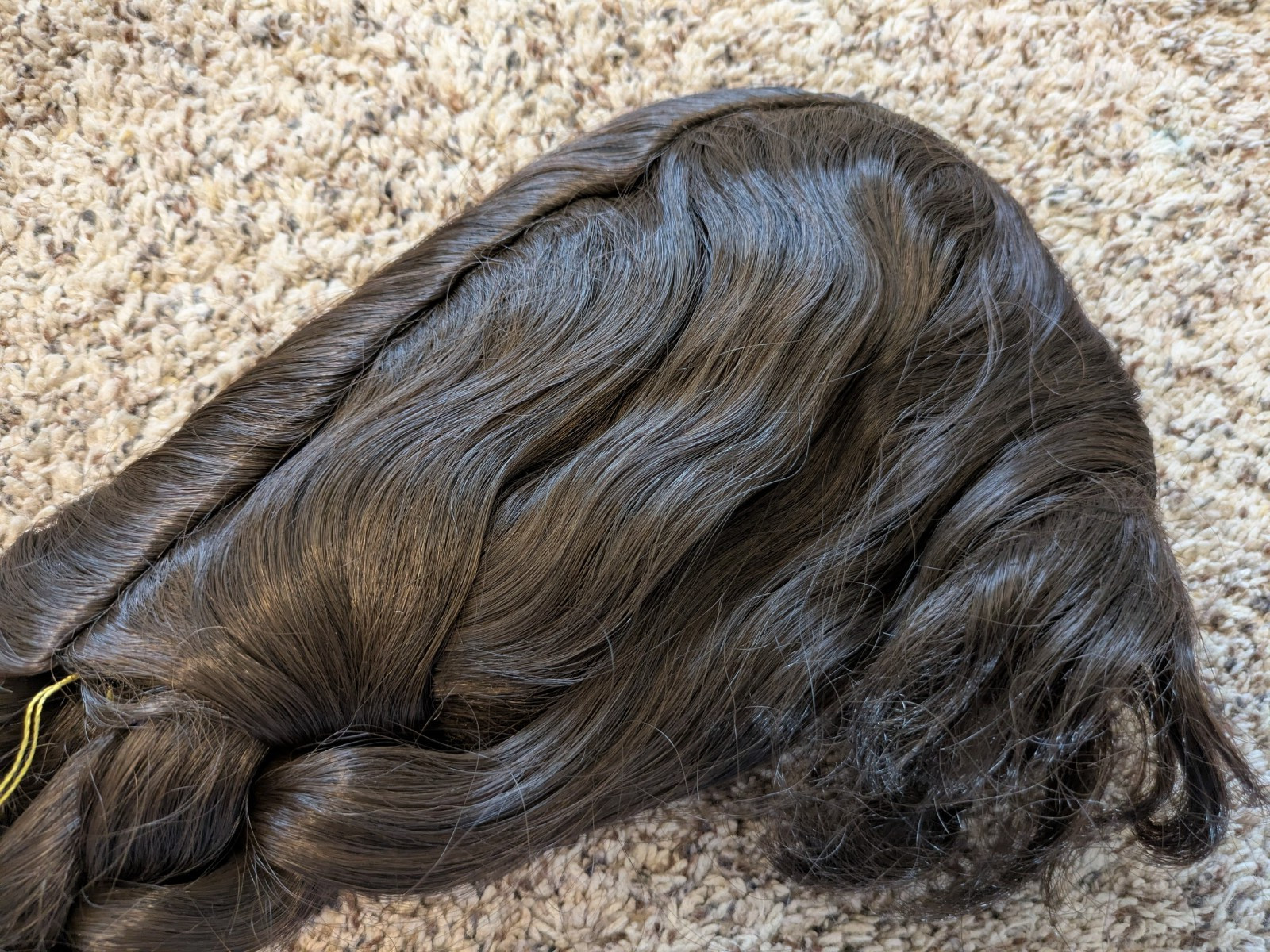 NWT Native American Wig w/Bangs Braids Brown Lacey Costume NY Adult Costume