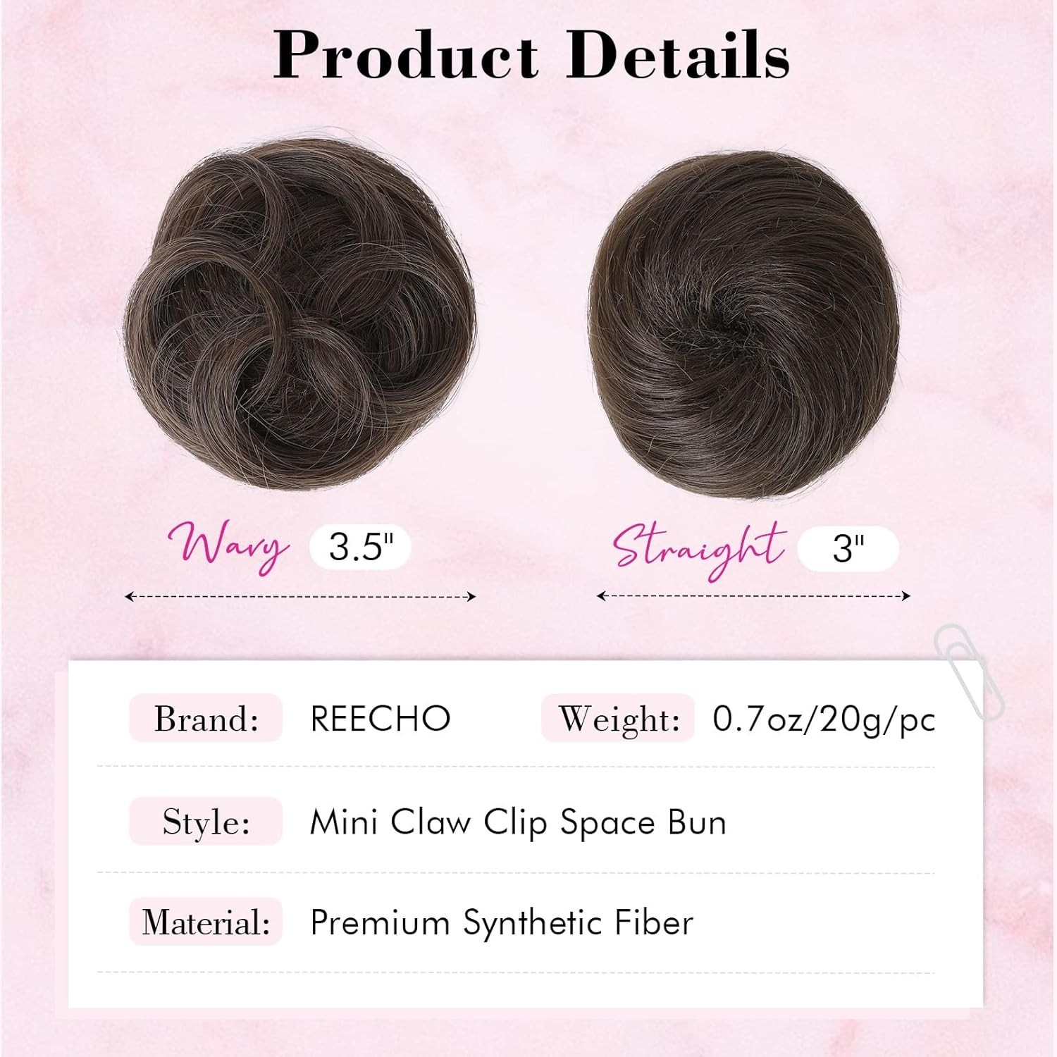 Tight & Comfy Mini Claw Clip Hair Pieces