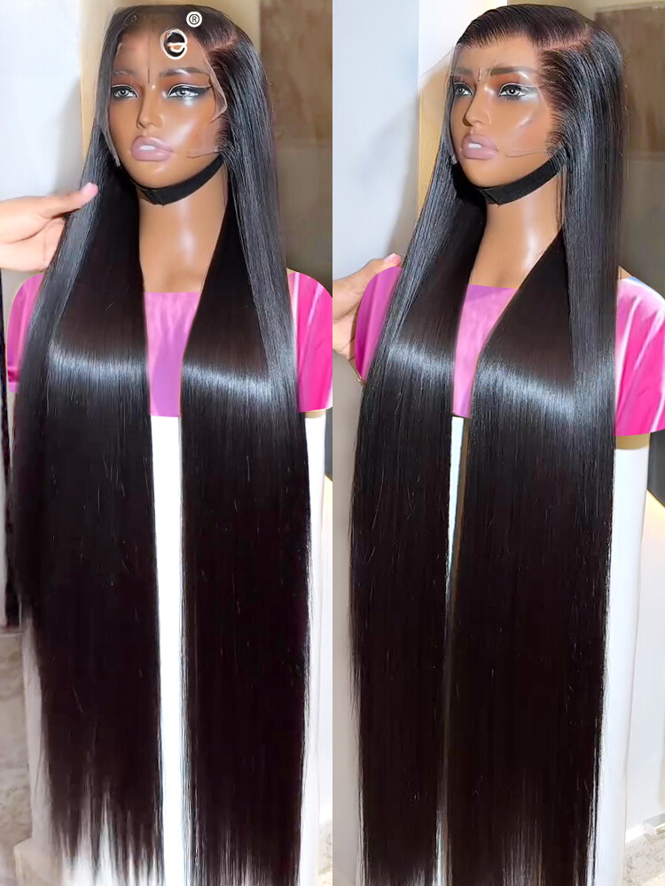40 Inches 250 Density HD Lace Wig 13×6 Human Hair Wigs 13×4 Brazilian Women