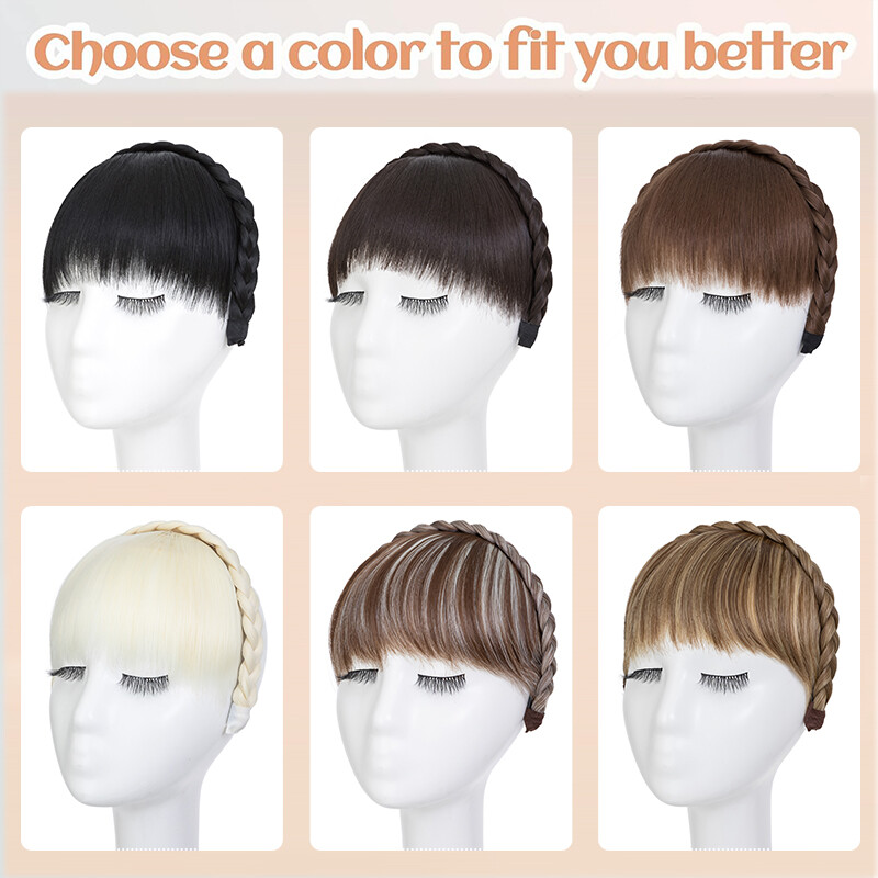 Braid Headband Instant Secret Hair Bangs With Headband Braid Hair French Fringe