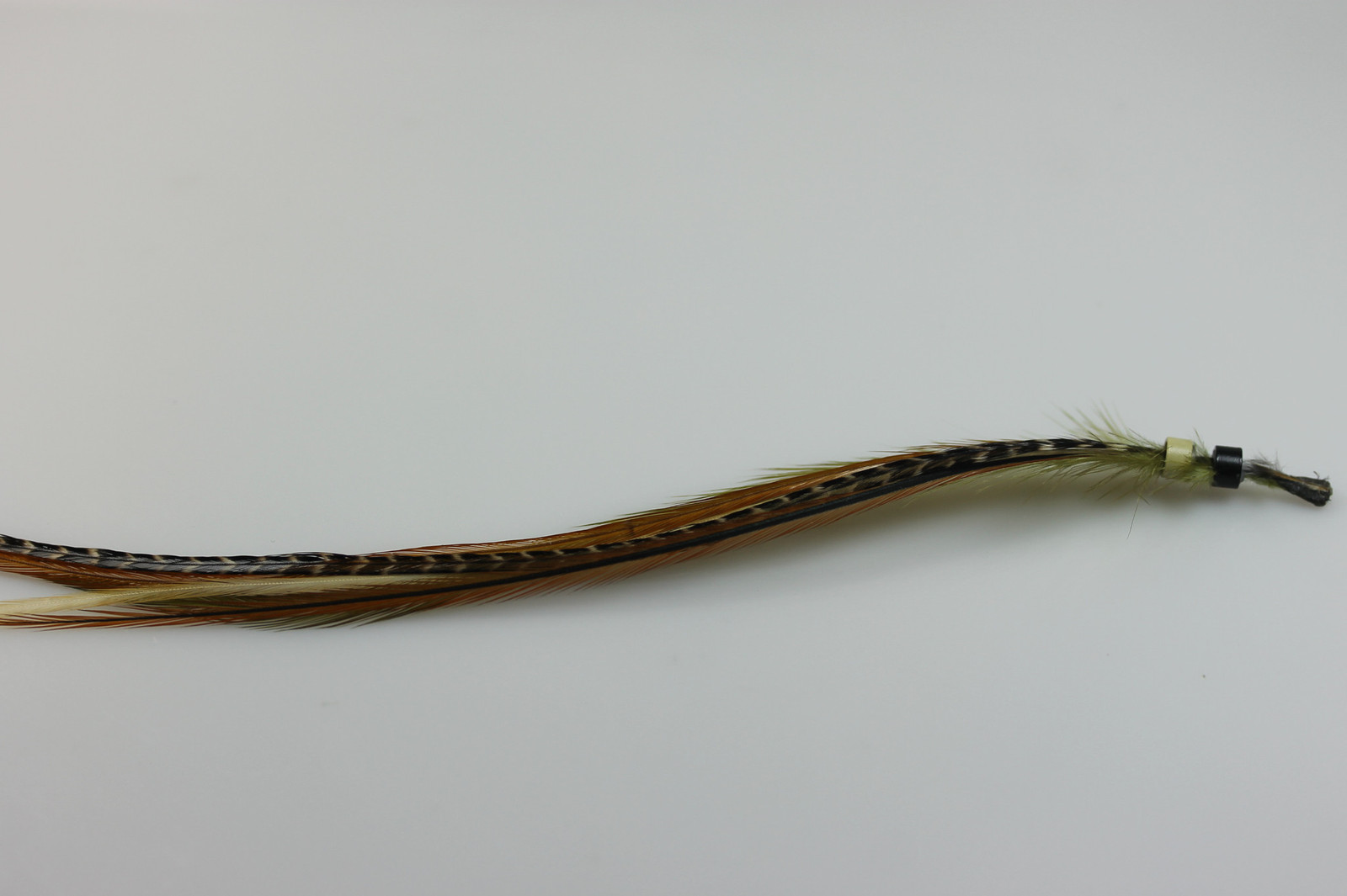 Natural Mix with Olive 8-12 Feathers for Hair Extension Bunched Together Salon Q
