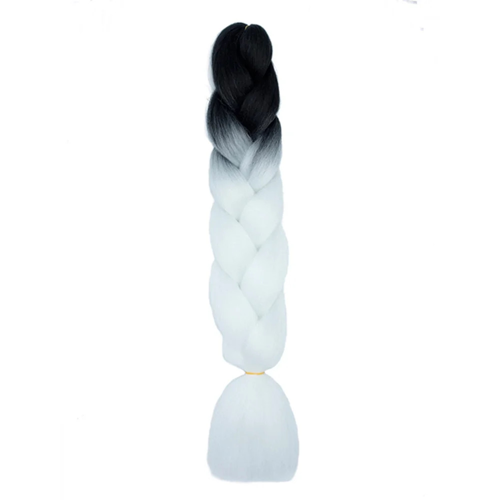 DIY Jumbo Braiding Hair Synthetic Afro Ombre Crochet Braid Extensions For Women