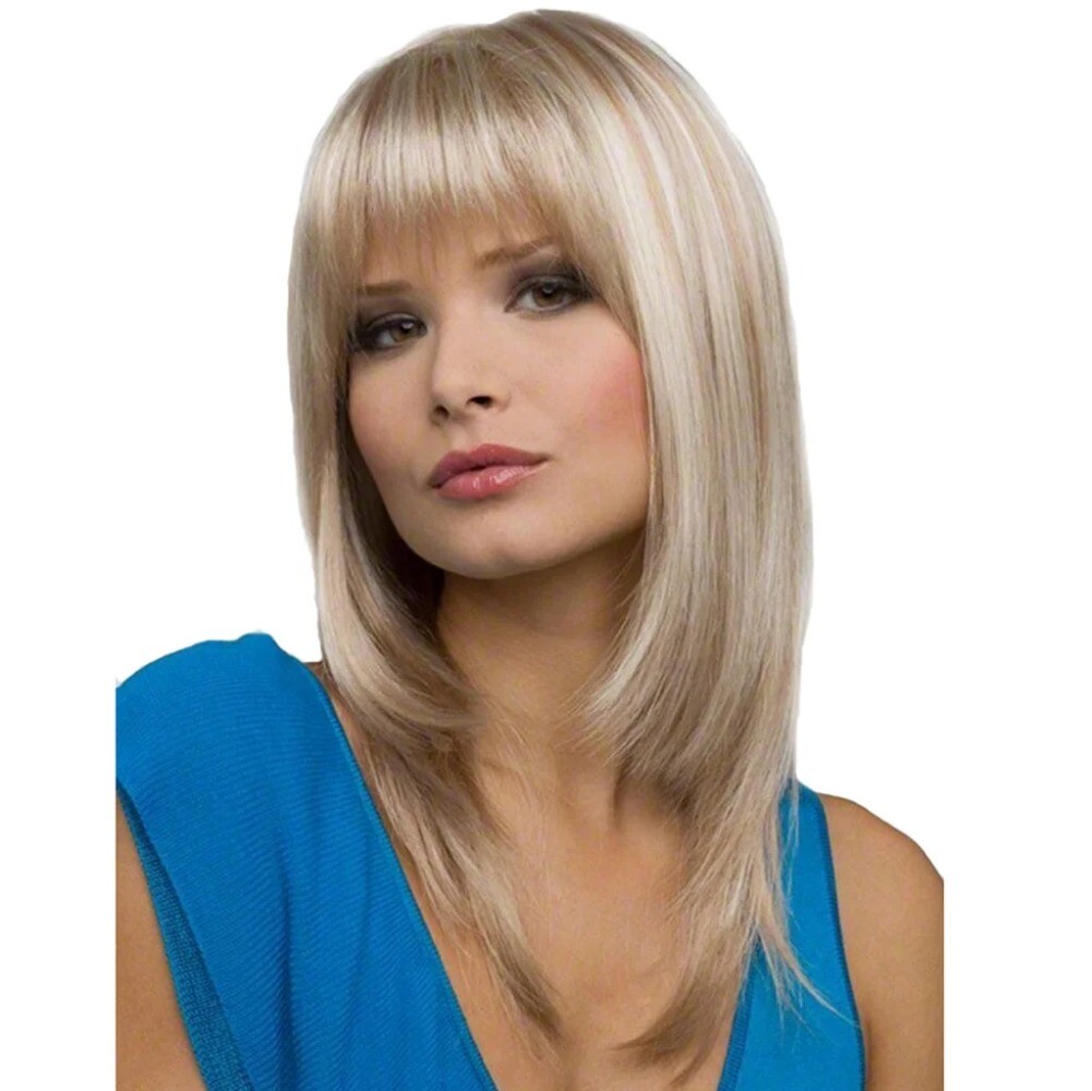 Women Long Curly Brown Natural Wig Glueless Wig Heat Synthesis Adult Female Wig
