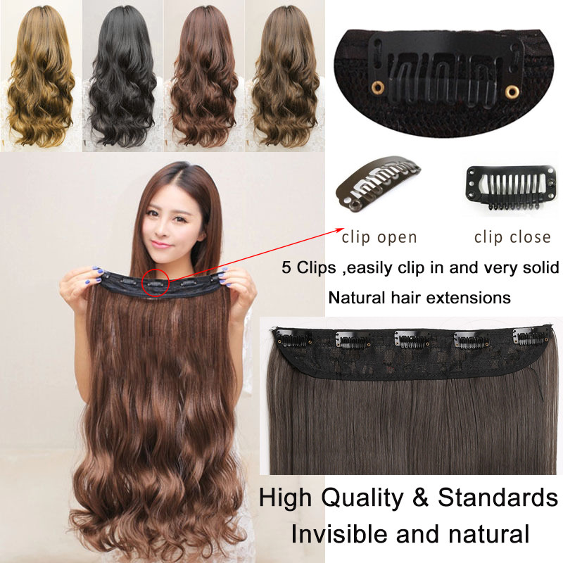 Real Thick,Long Short,3/4 Full Head Clip In Hair Extensions,Brown Black Blonde