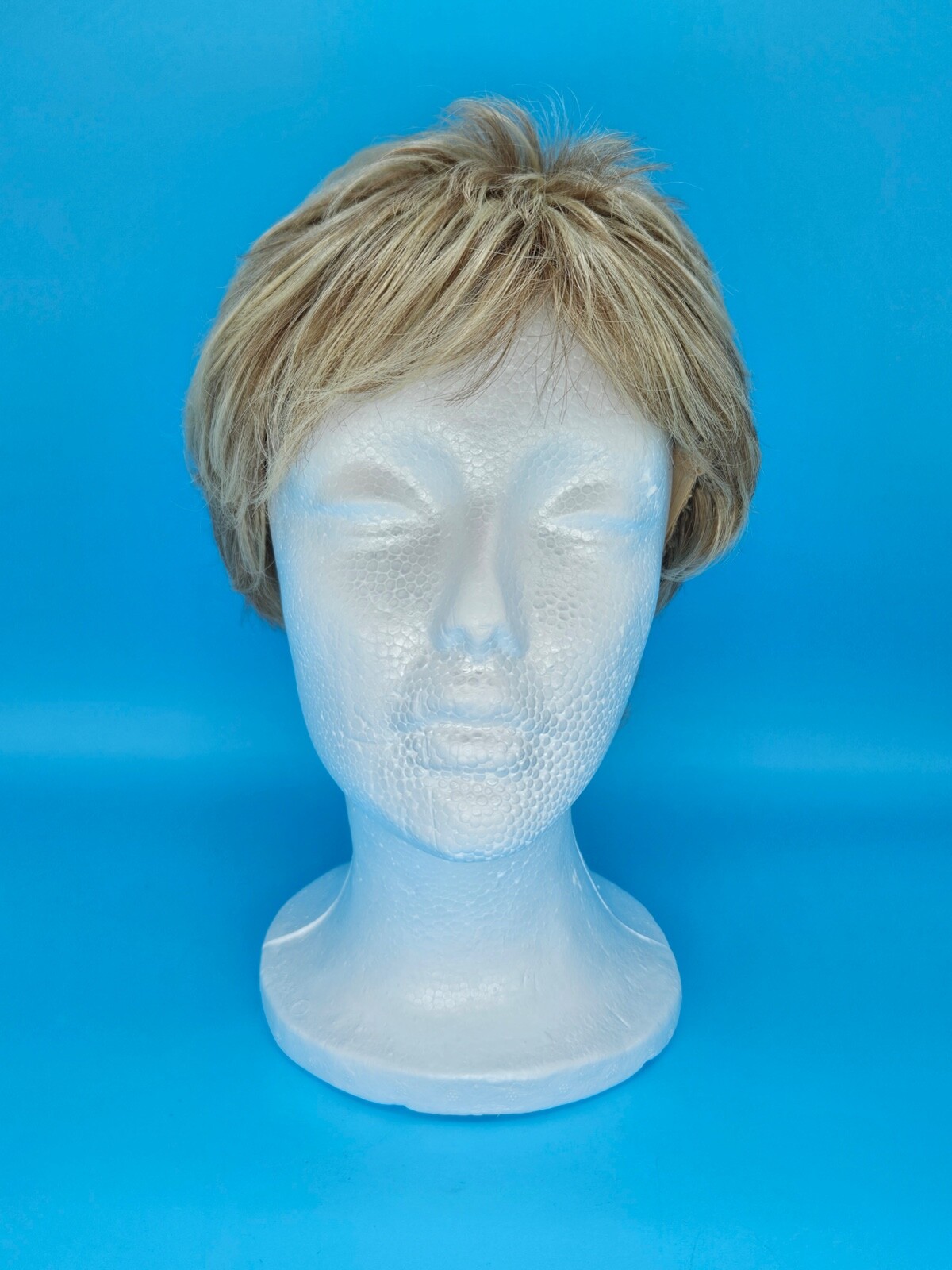 Estetica Women’s Blonde Wig with Bangs Classique Collection Short Stretch Cap