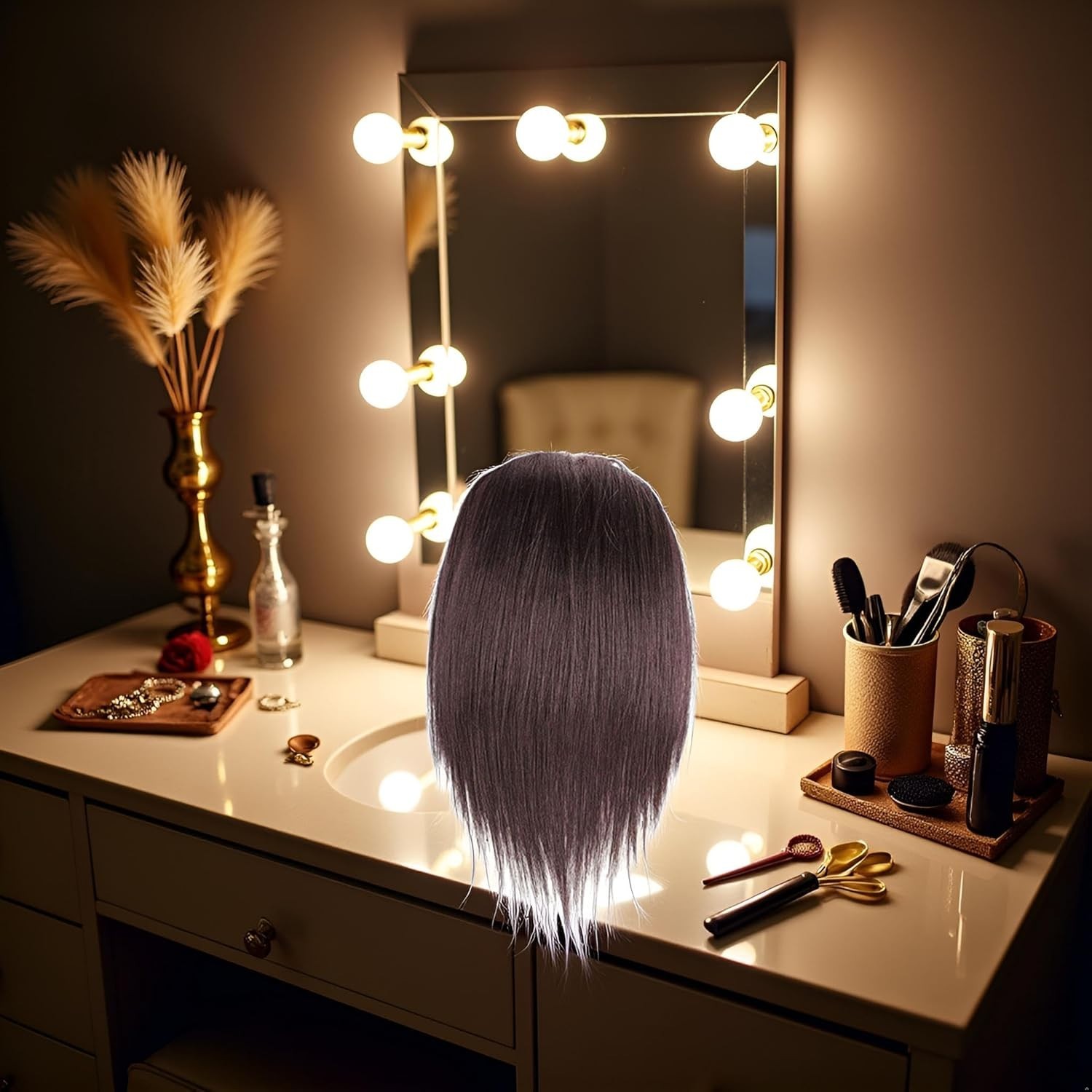 Seamless Black Hair Toppers – Versatile Clip-In Fringes & Accessories Included