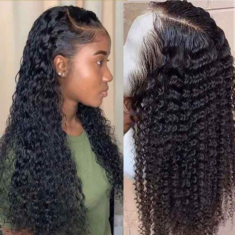 Big Lace Natural Wig Chemical Fiber Front Lace Wig Head Cover Long Curly Hair
