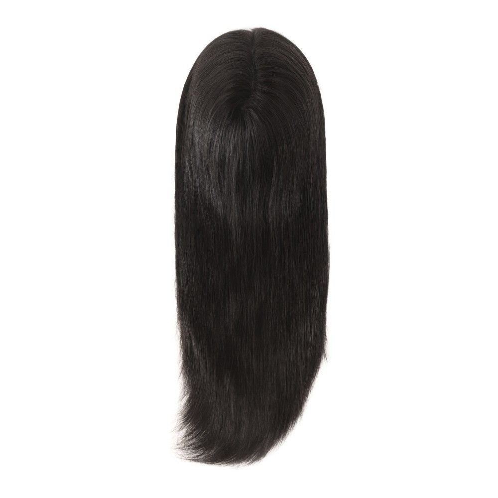 Women Top Pieces Topper Remy Human Hair 18” Black Long Hair TP22 7×9 #NC