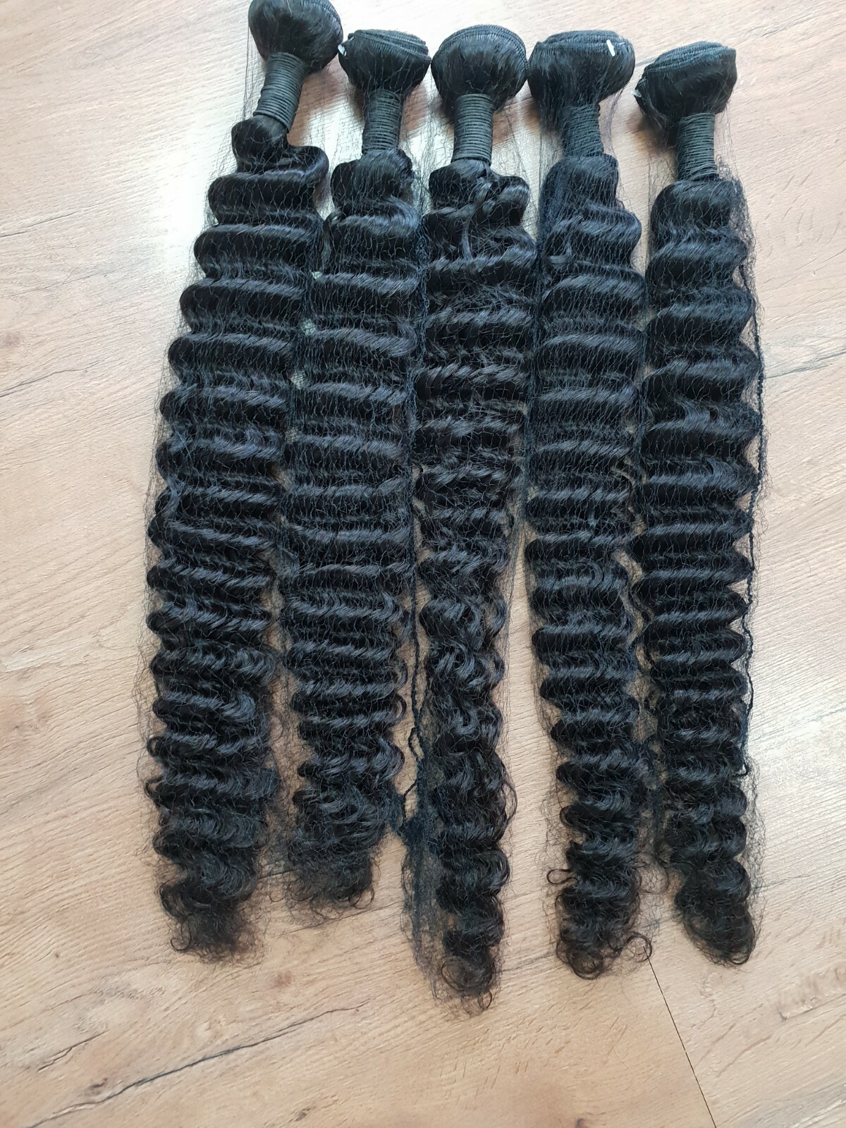 12AA RAW BRAZILIAN VIRGIN HUMAN HAIR DEEP WAVES 30+30+30+30+30INCH 5BUNDLES 500g
