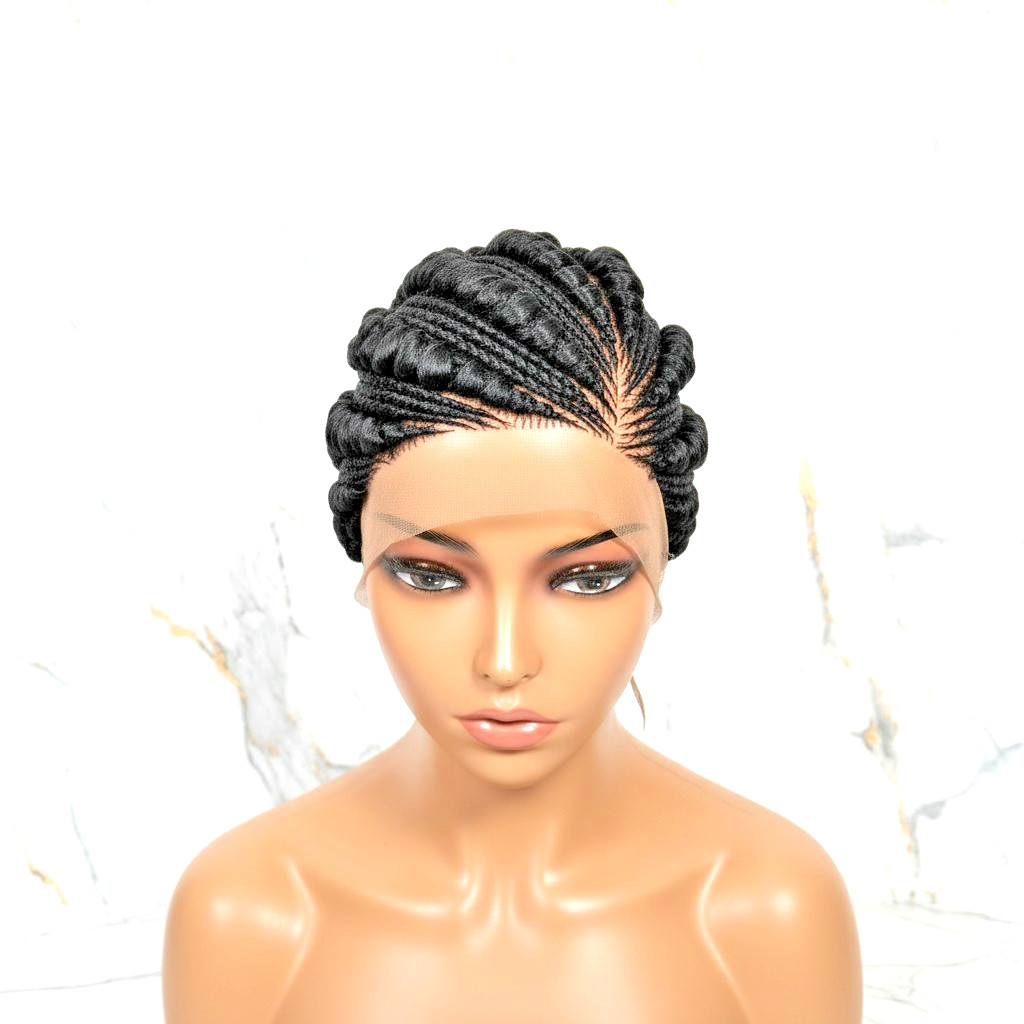 Braided Wig. Large Cornrow Braids. Full Lace Cap