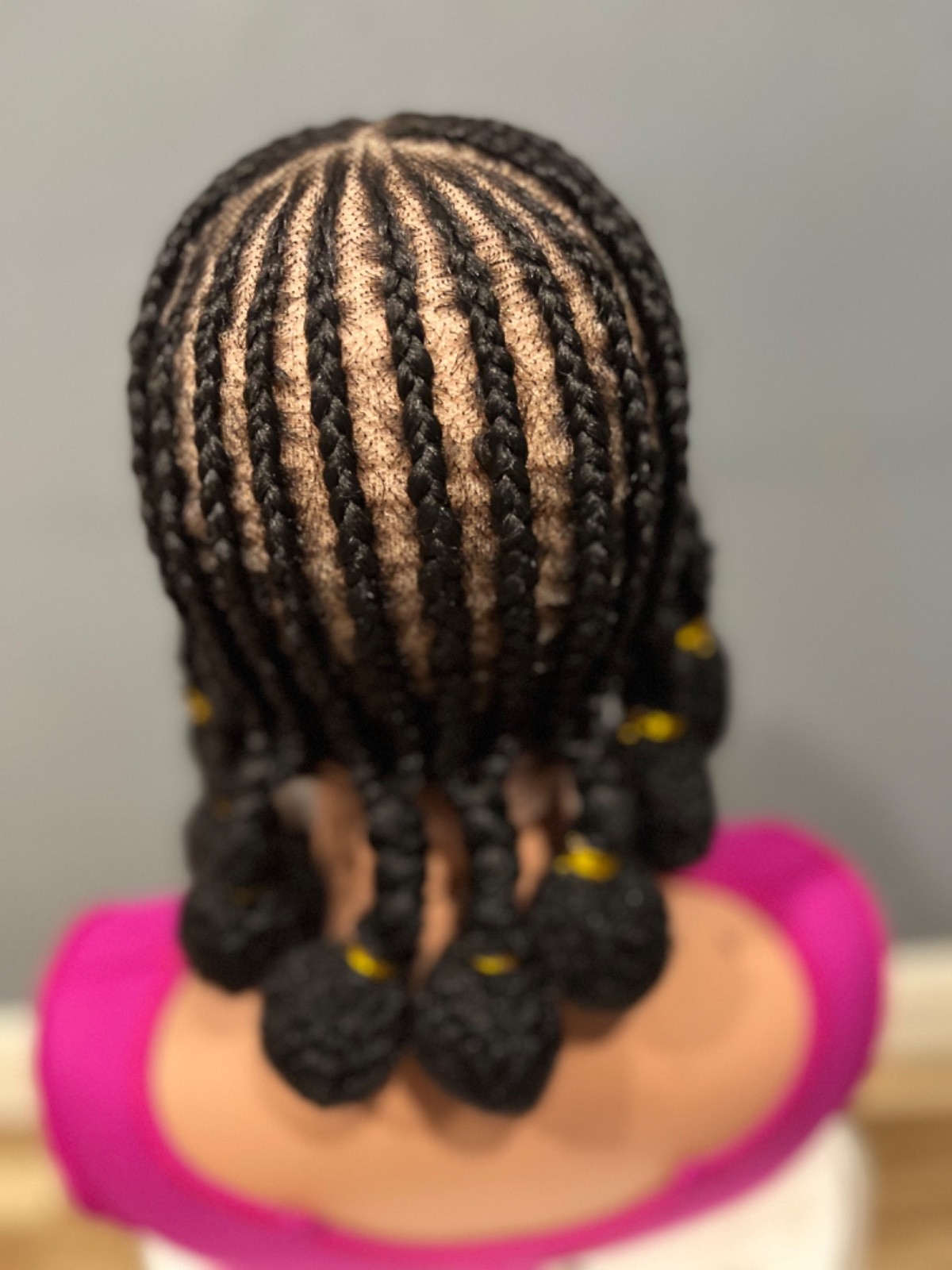 Braided cornrow comfortable wig.Ready to ship .