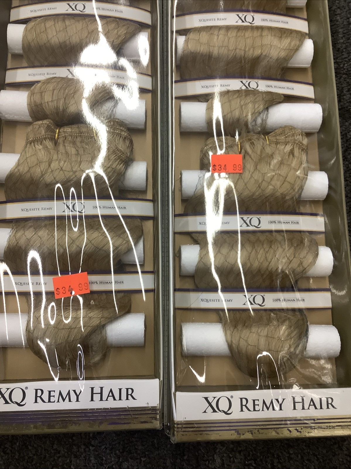 2 Packs XQuisite Remy 100% Human Hair, Short Cut, 3 Pieces Soft Deep Remy, 27
