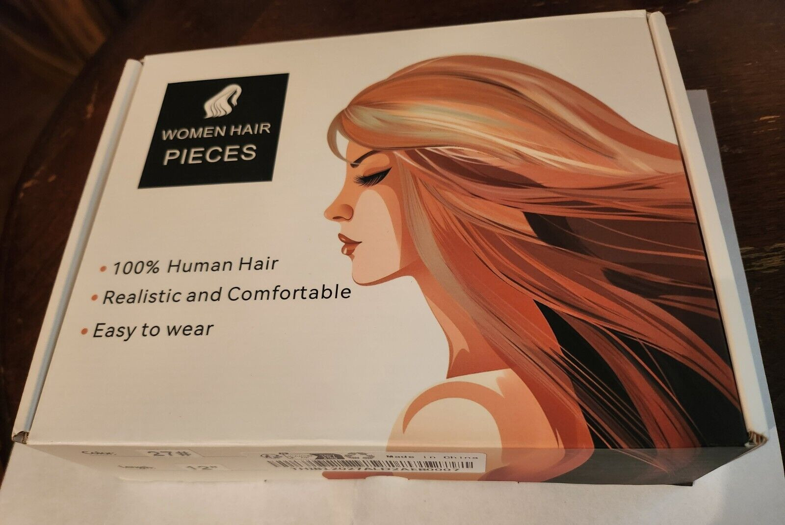 Beautiful Metamorphosis Womens Hair Pieces 100% Human Hair 12″ Length Color # 27