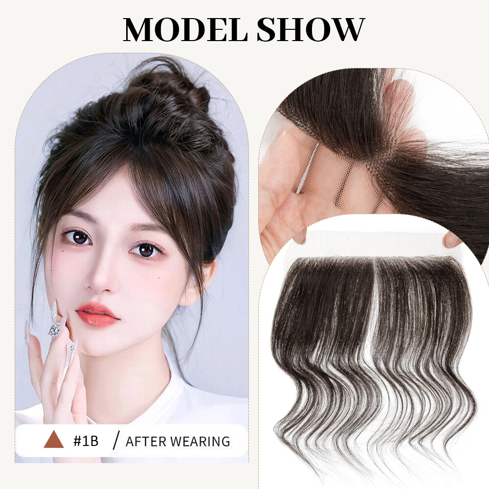 Free Part Full Lace Hairpiece Topper Human Hair Piece Patch 0.75″x6.25″ 1.5″x11″