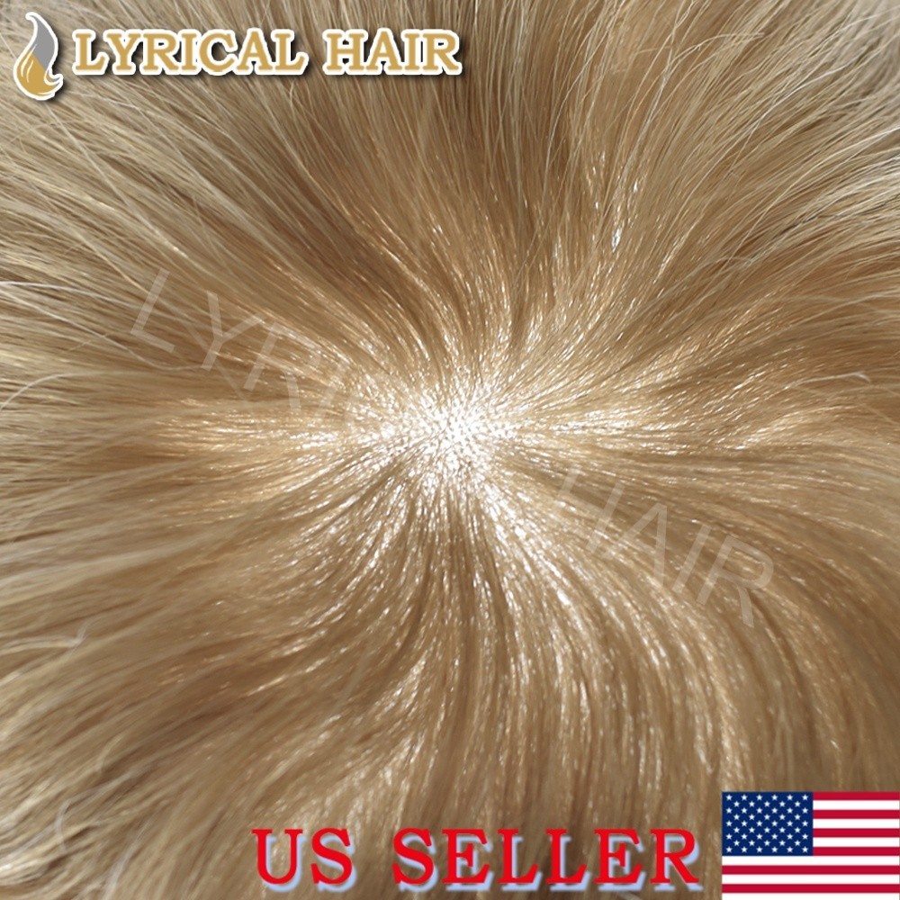 Mens Toupee Full Swiss Lace Front Bleached Knots Remy Hair System For Men Wig