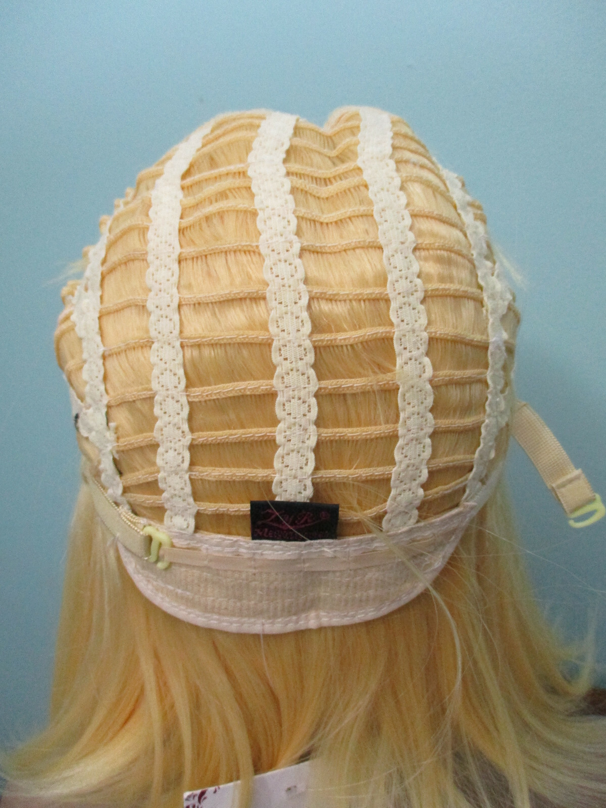 12″ medium length yellow blonde and black OMBRE long BOB lob WIG by ZYR – NWT