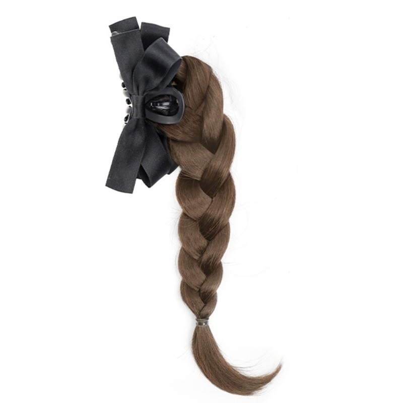 High Braid Ponytail Hair Claw Clip Braid Extension for Women Girl Everyday Wear